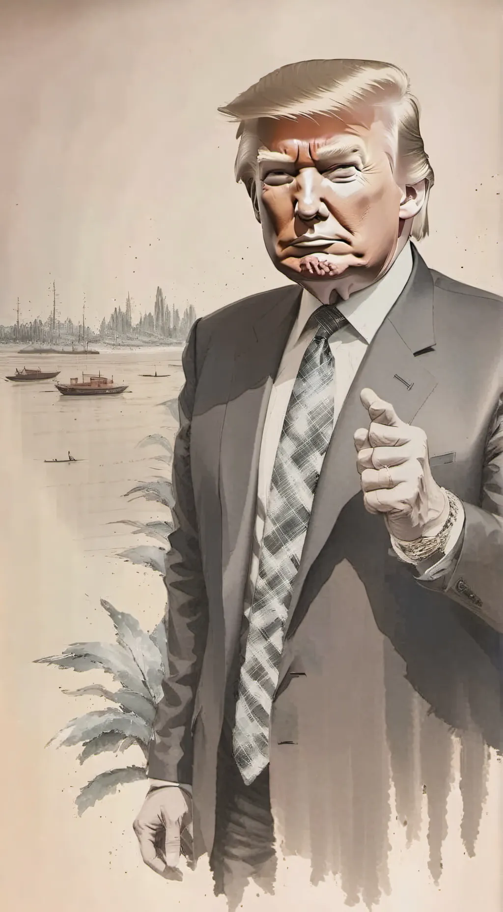ai character: Donald trump background
