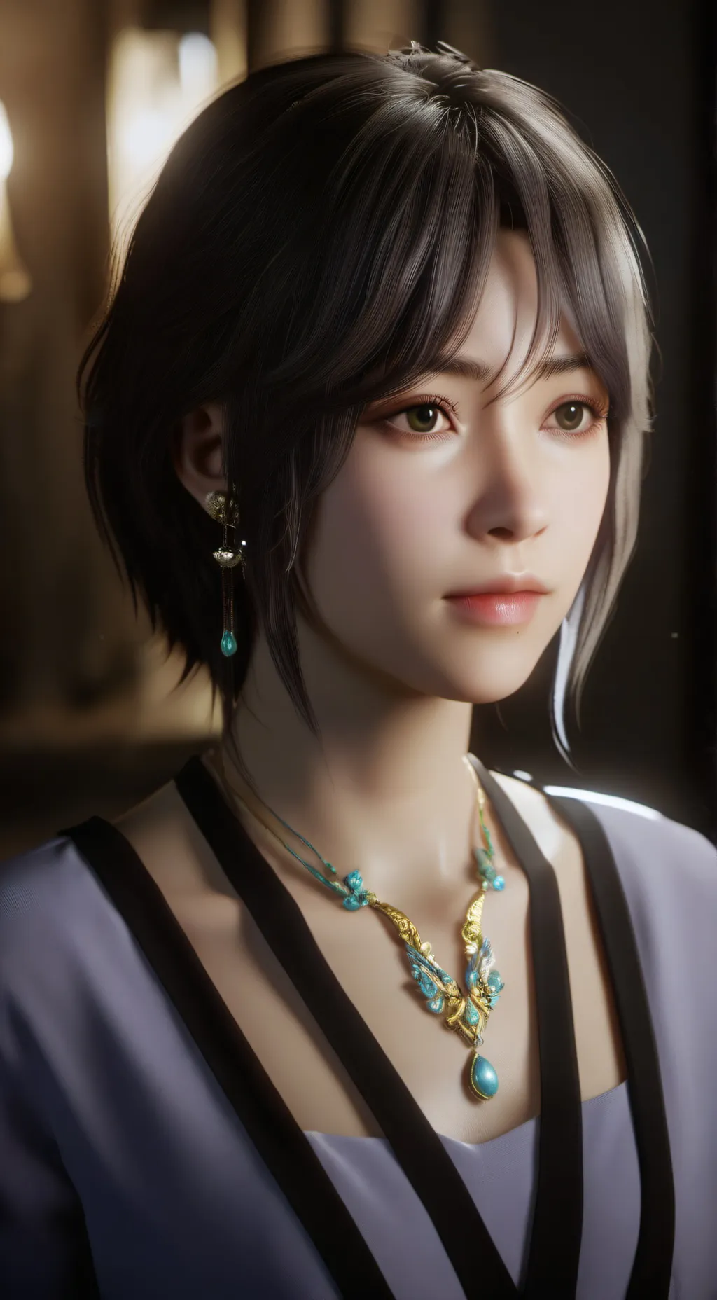 ai character: Aurora background