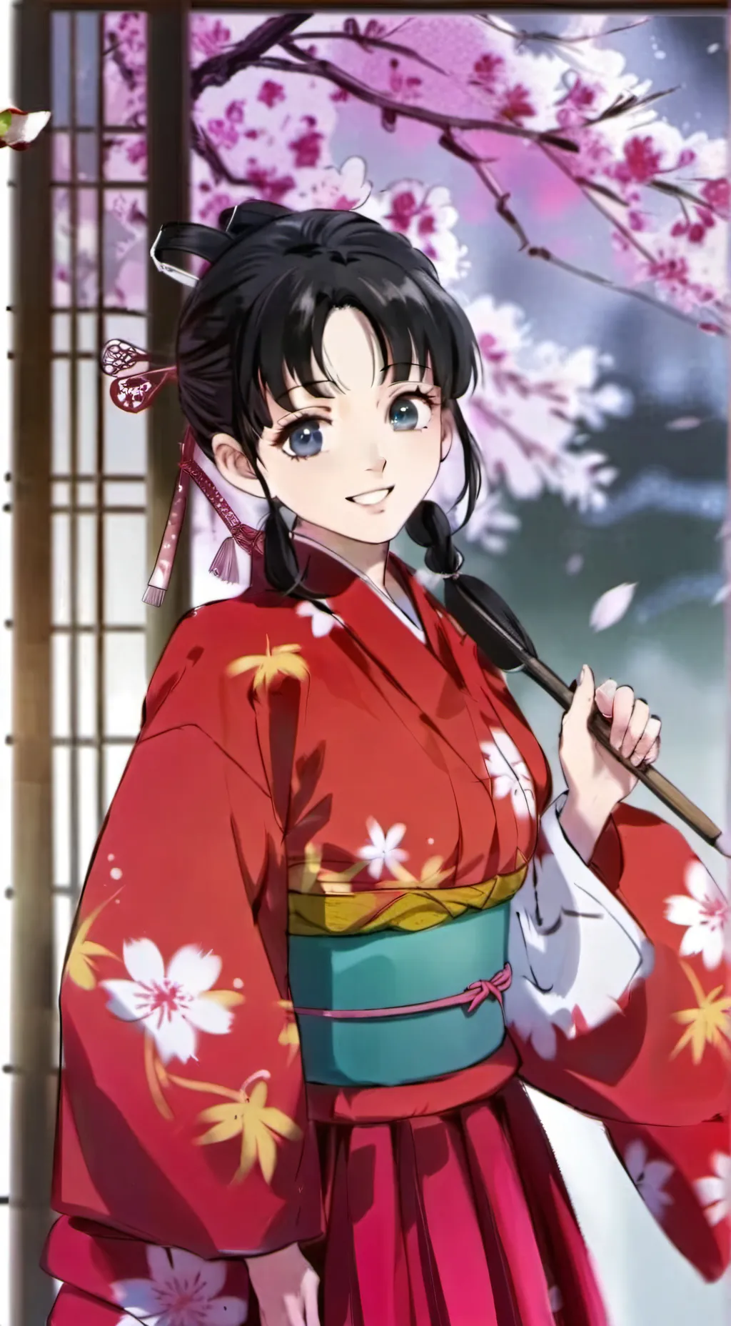 ai character: tsutako tomioka background