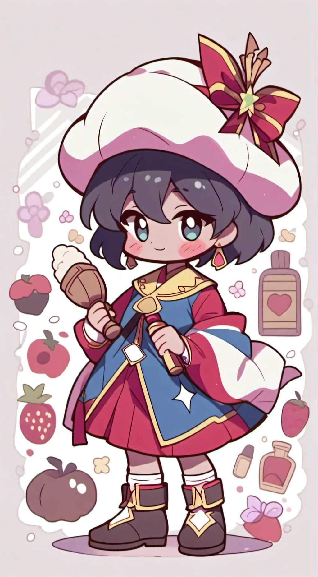 ai character: Chibi Venezolana 🤠 background