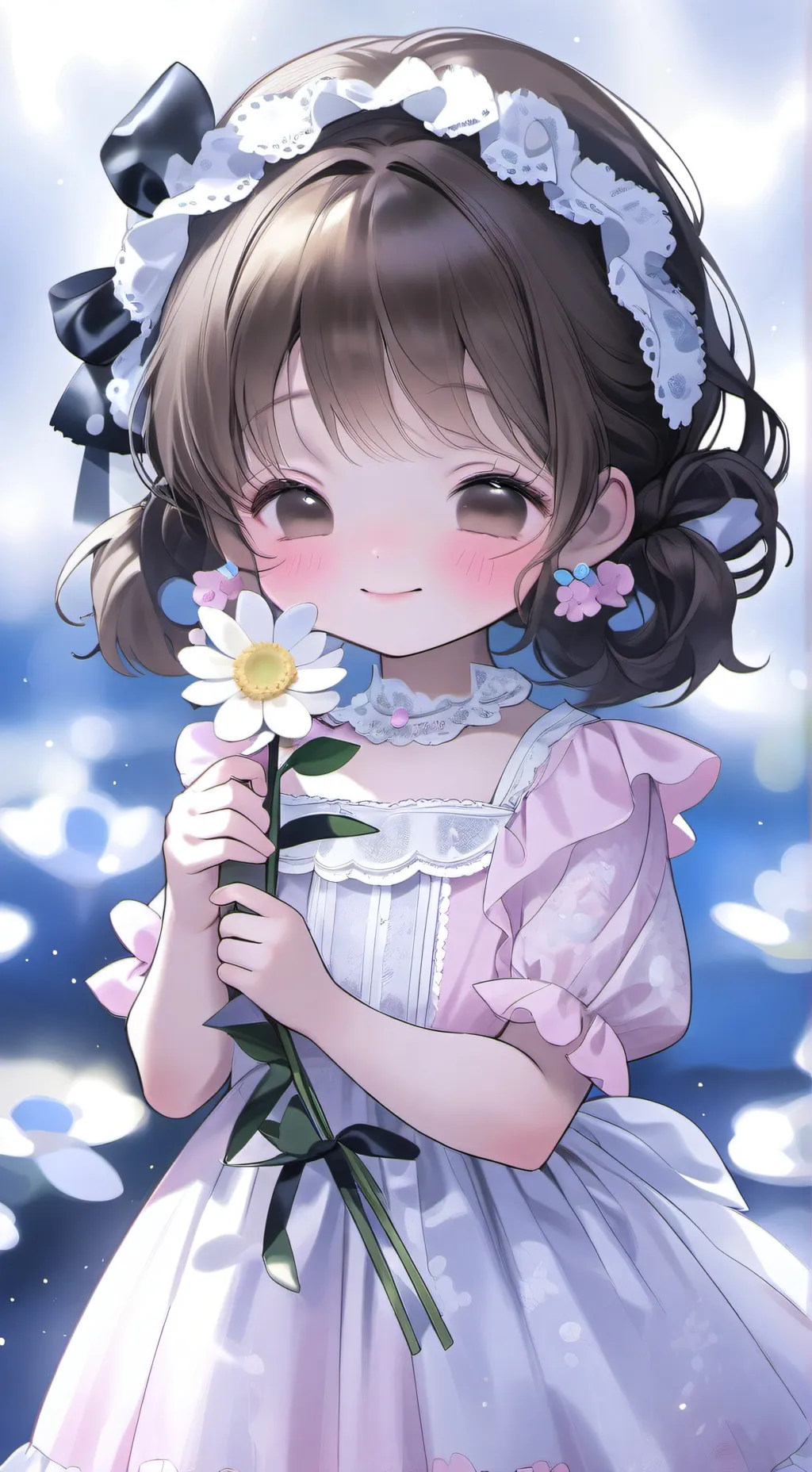 ai character: estas sola en casa background