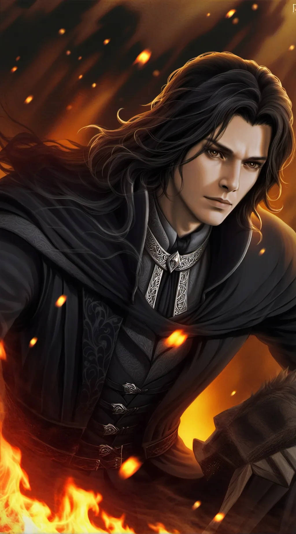 ai character: Hogwarts yule ball background