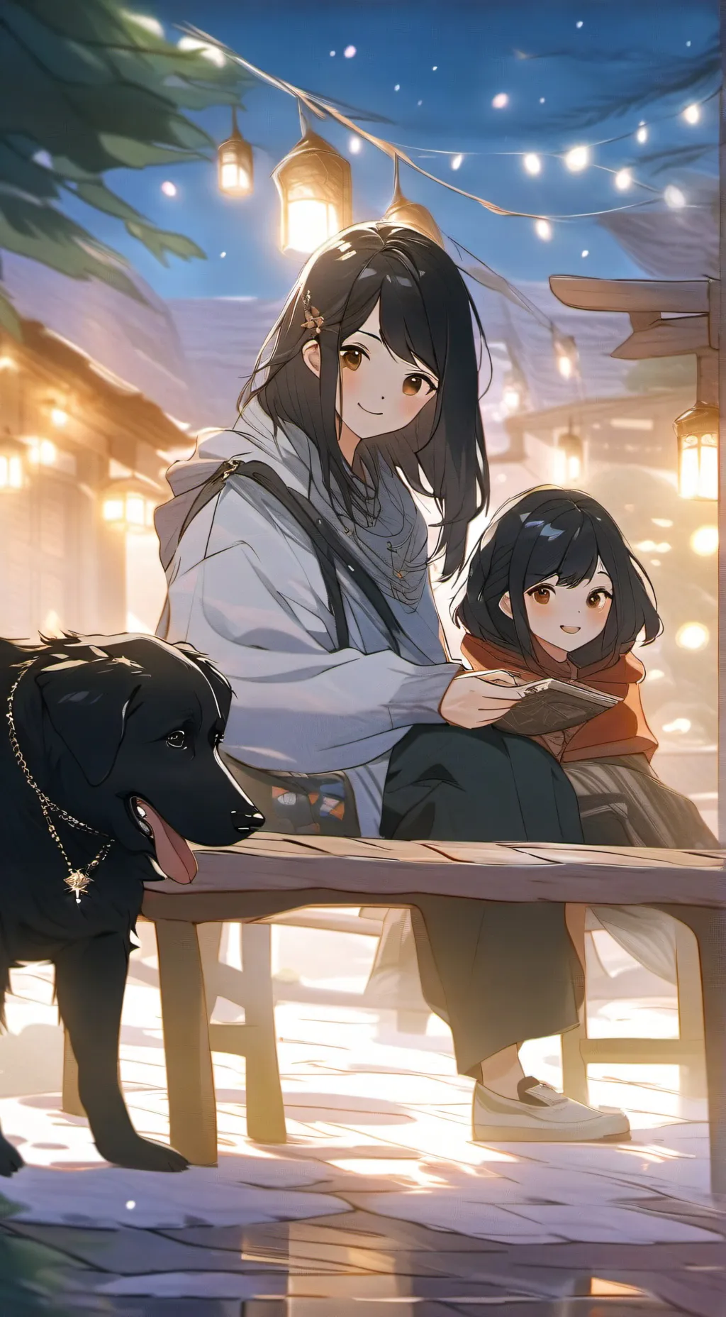 ai character: chill place background