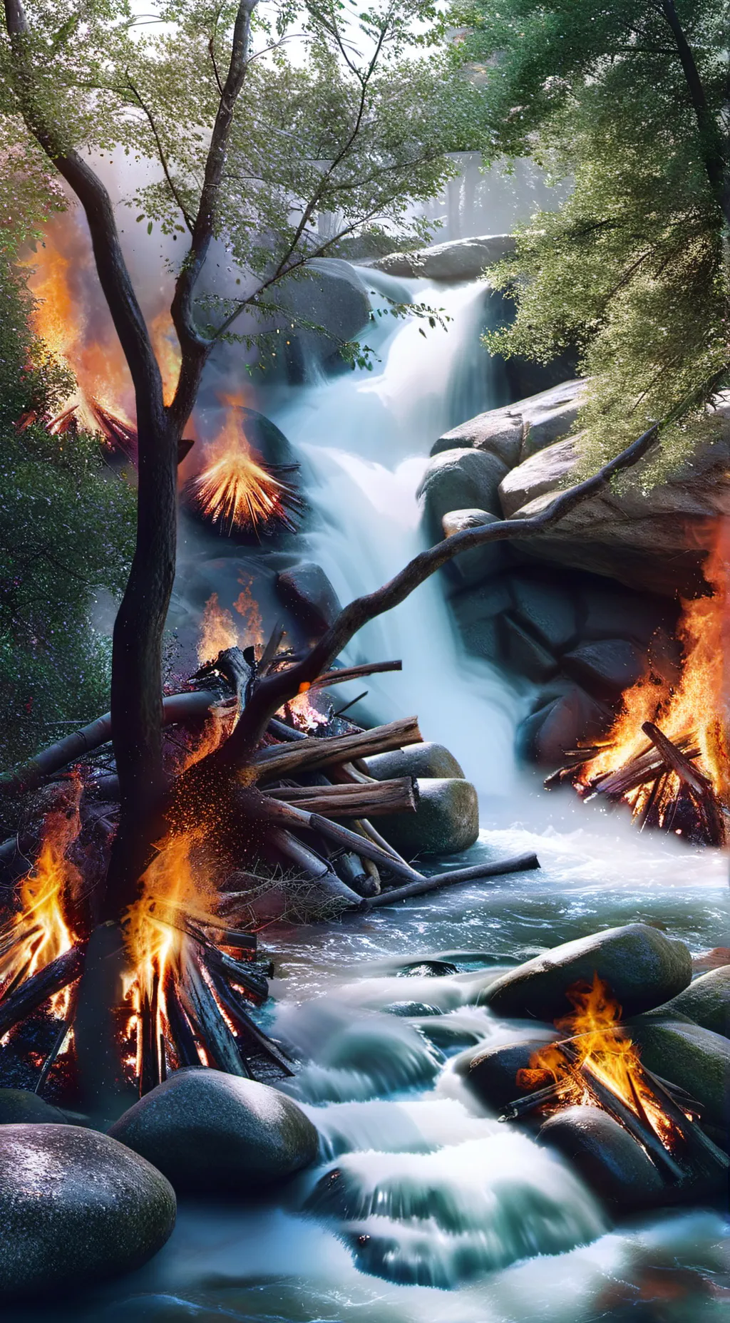 ai character: LA Fires background