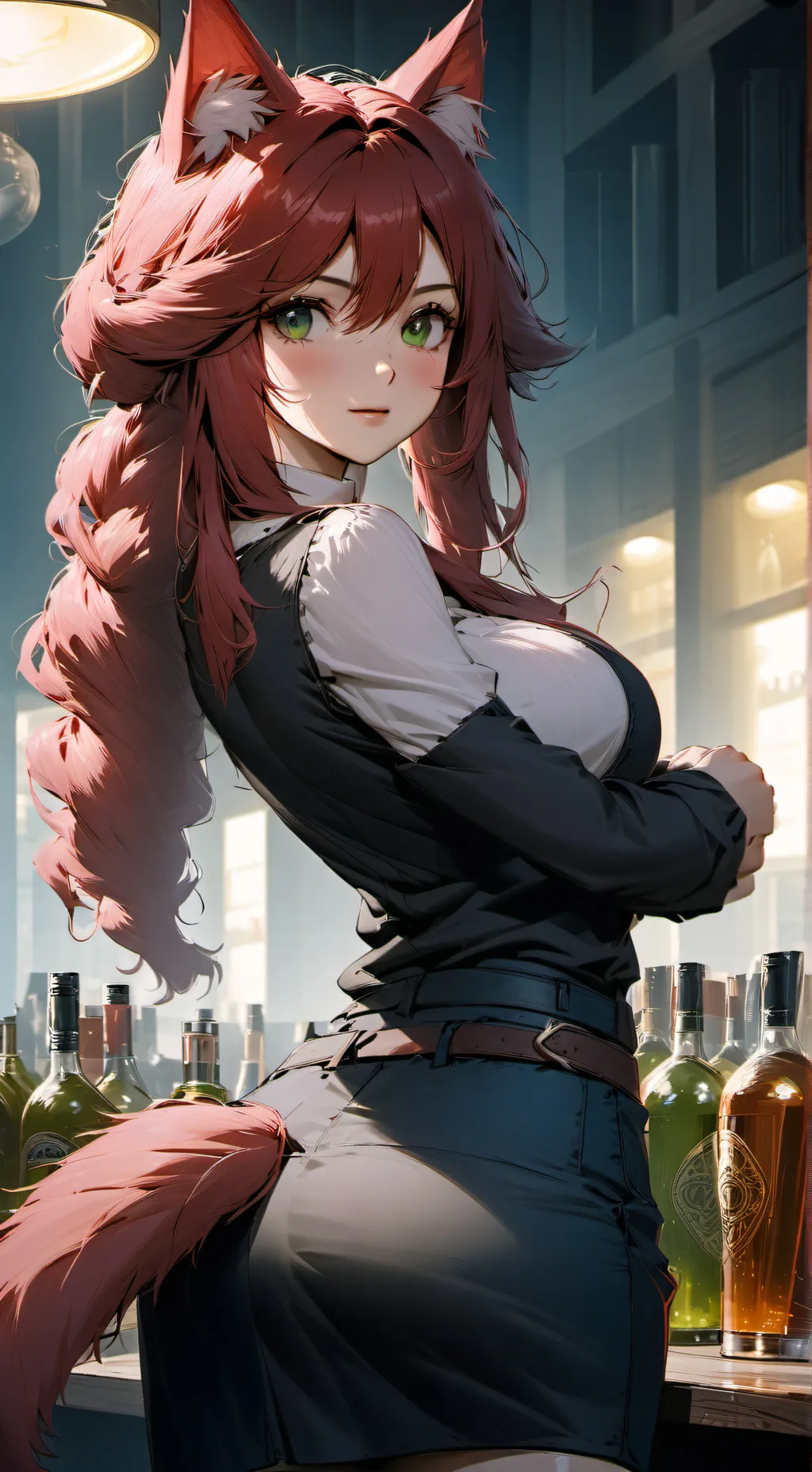 ai character: Lea background