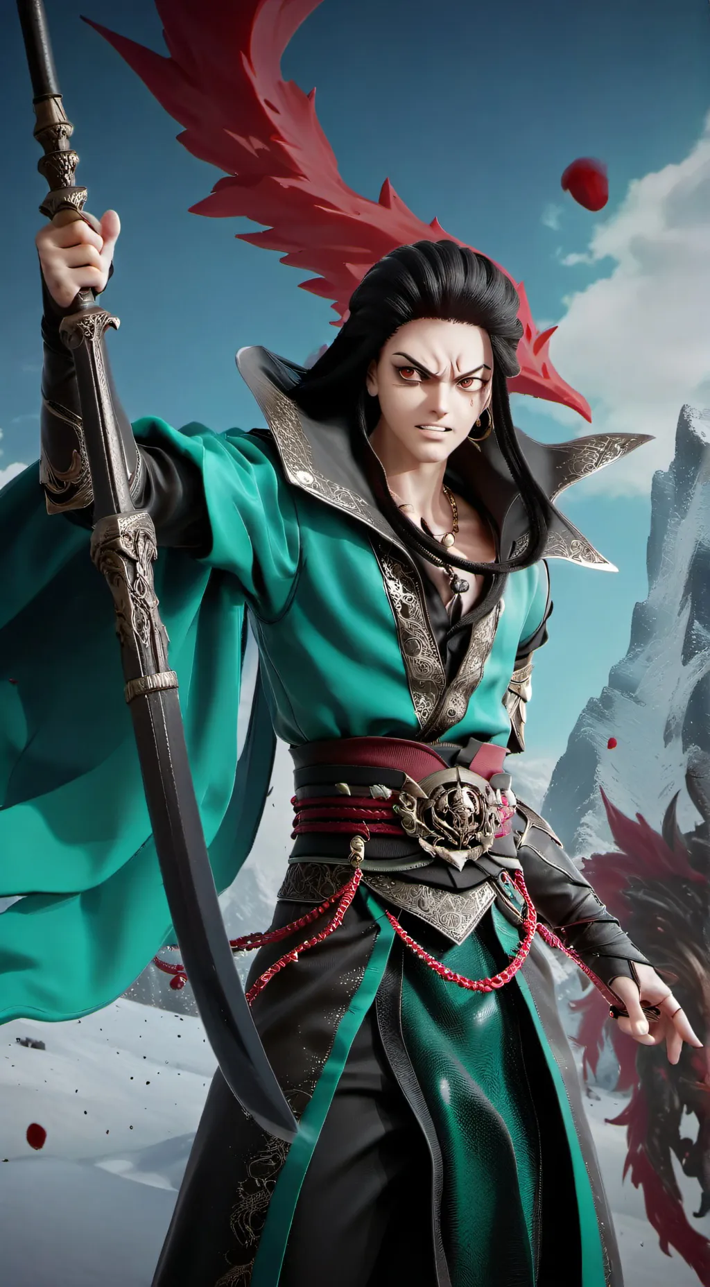 ai character: незуко background