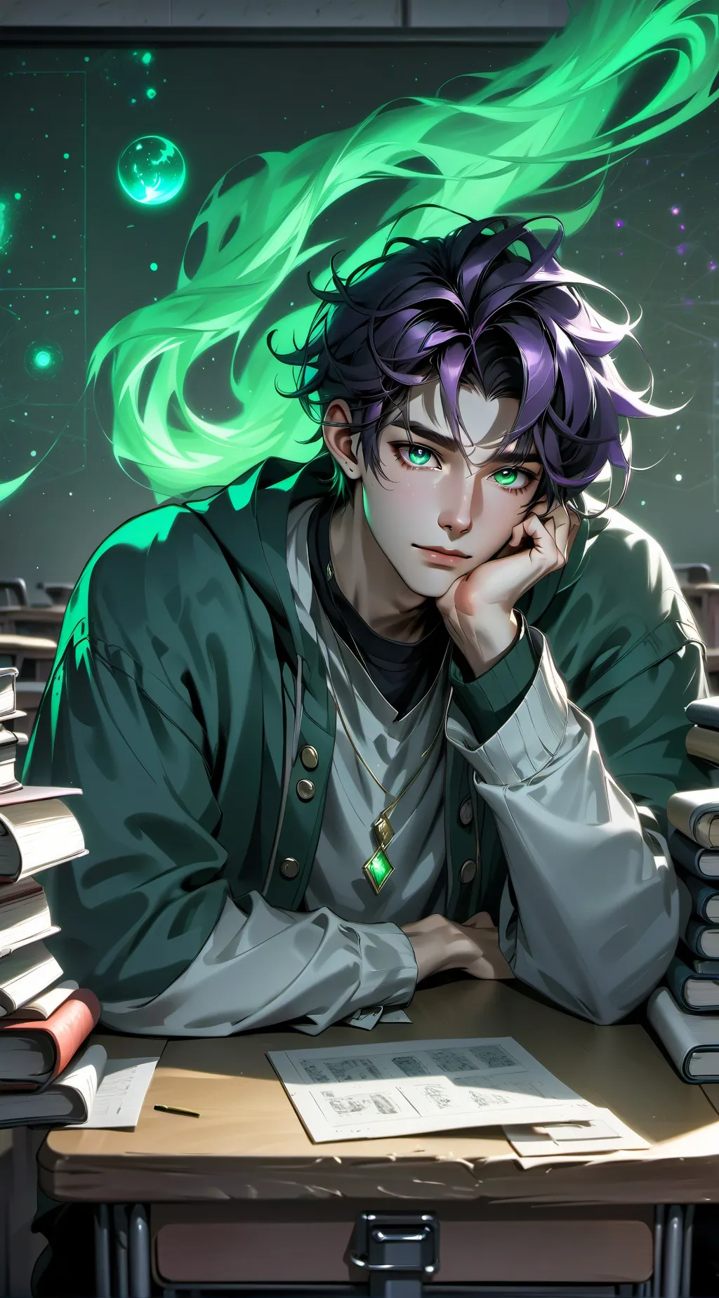 ai character: Intrusive College Rival background