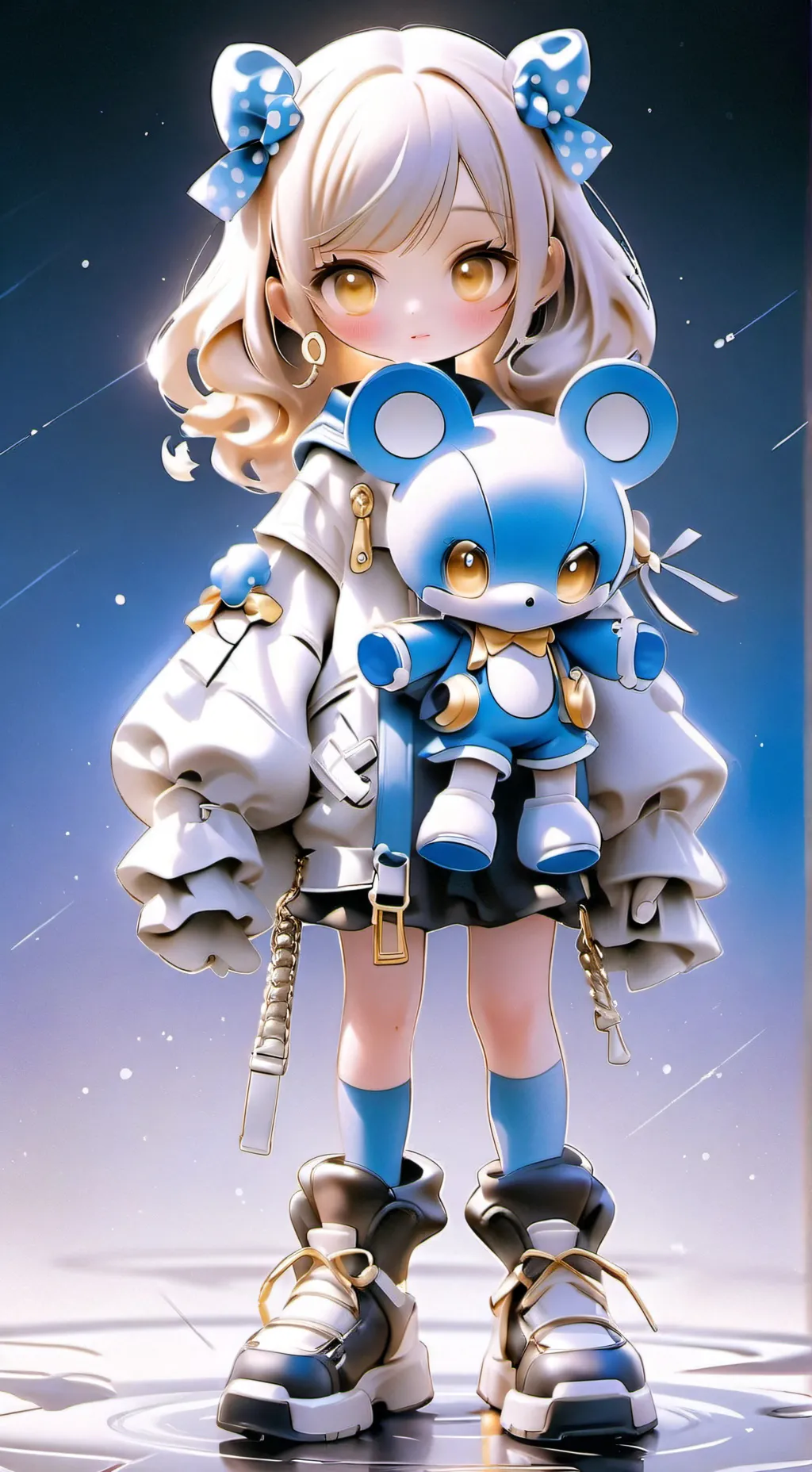 ai character: maira like sonic background