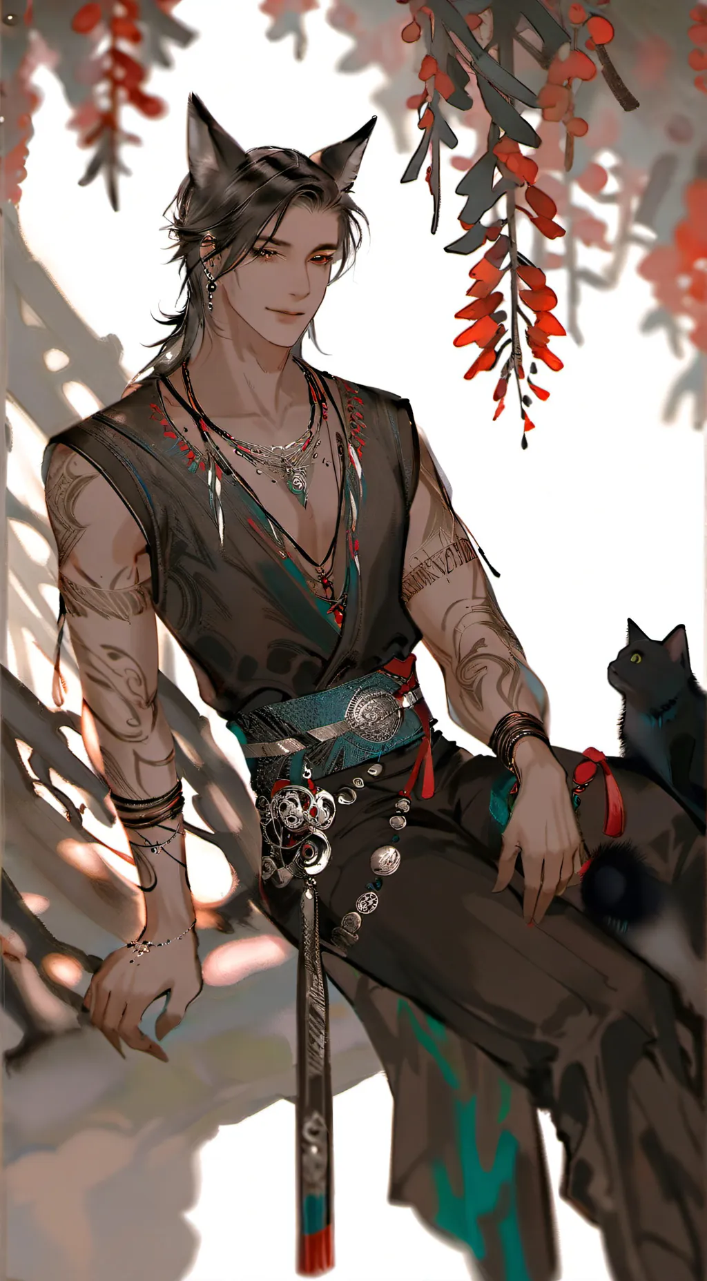 ai character: ash background