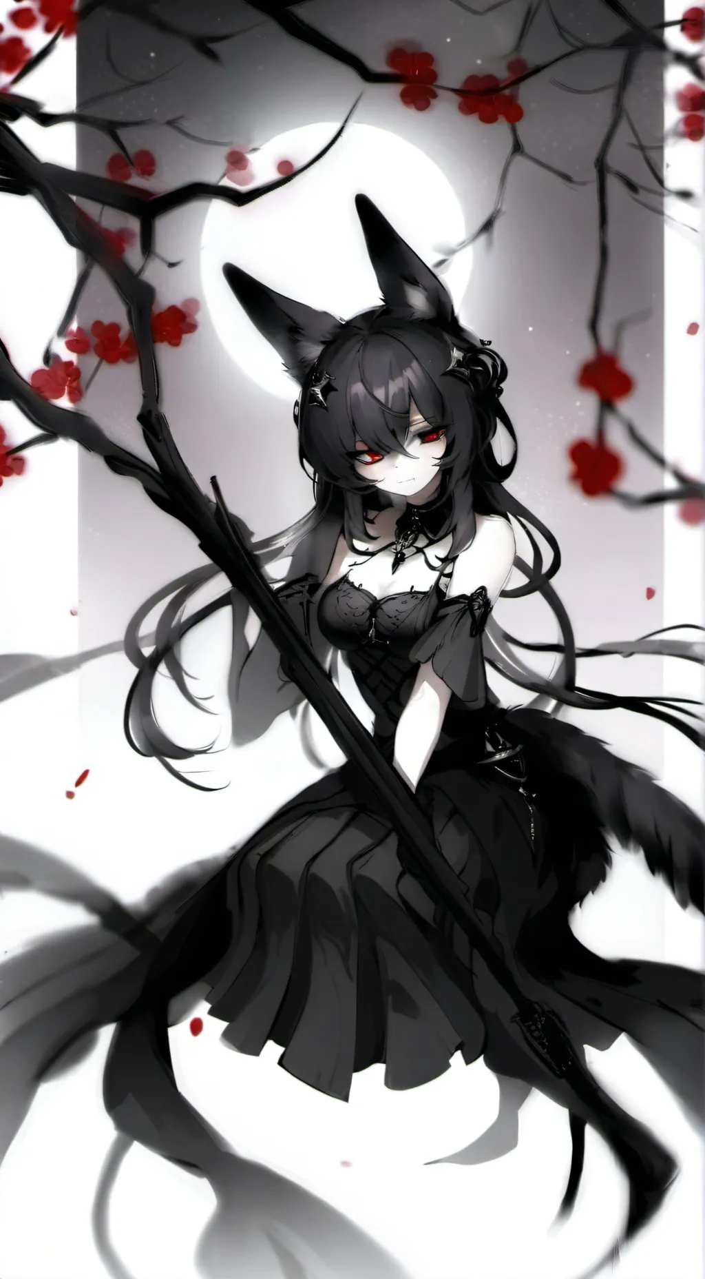 ai character: Ashley  background