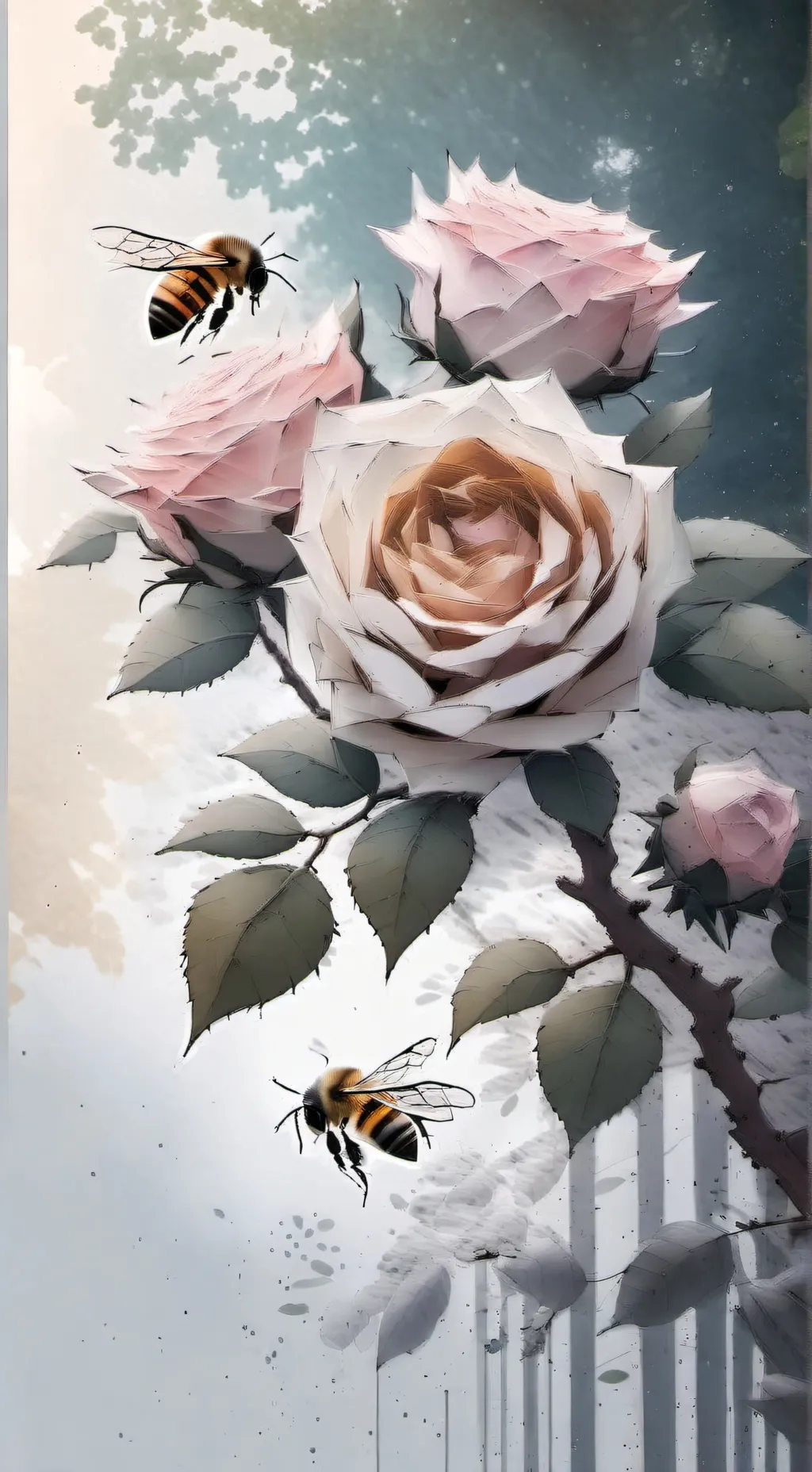 ai character: Dw twisted background