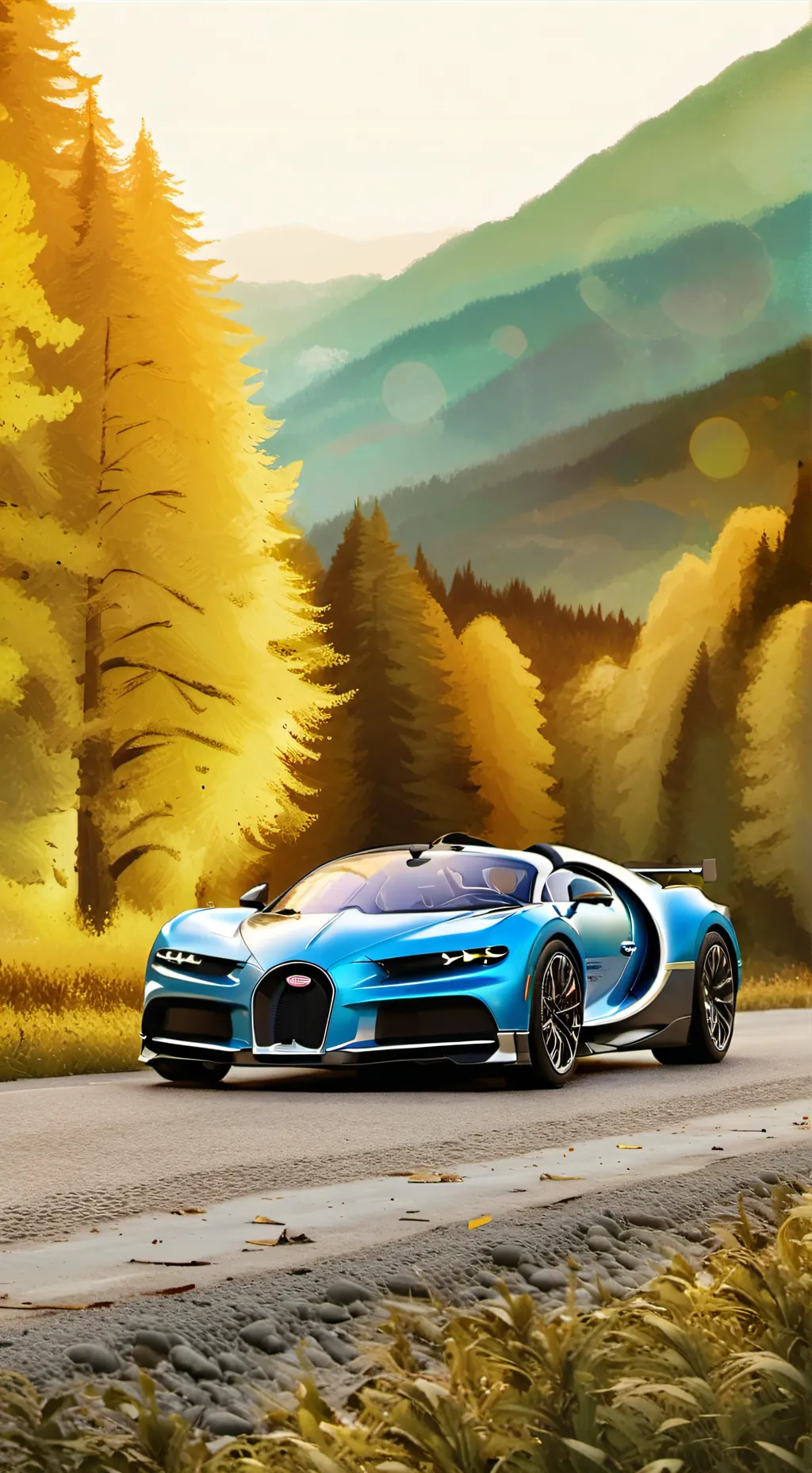 ai character: Bugatti Chiron background