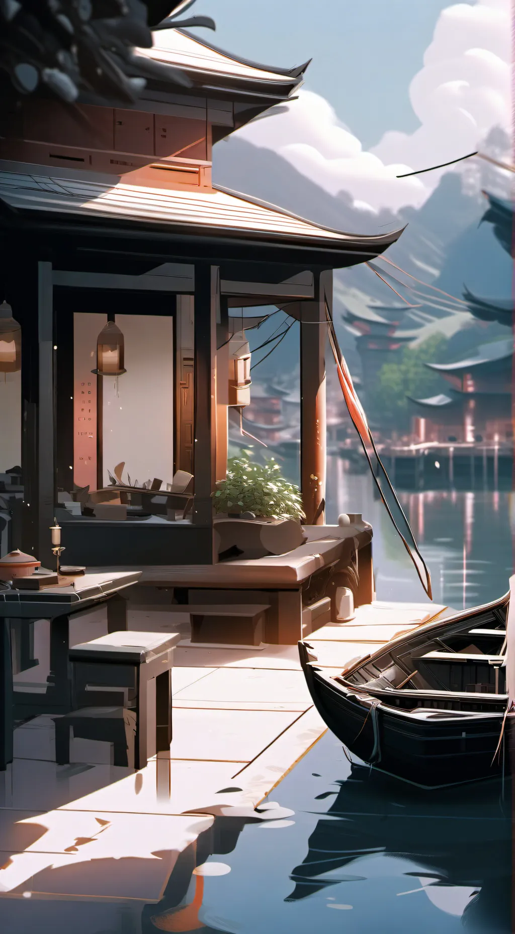 ai character: Anime background