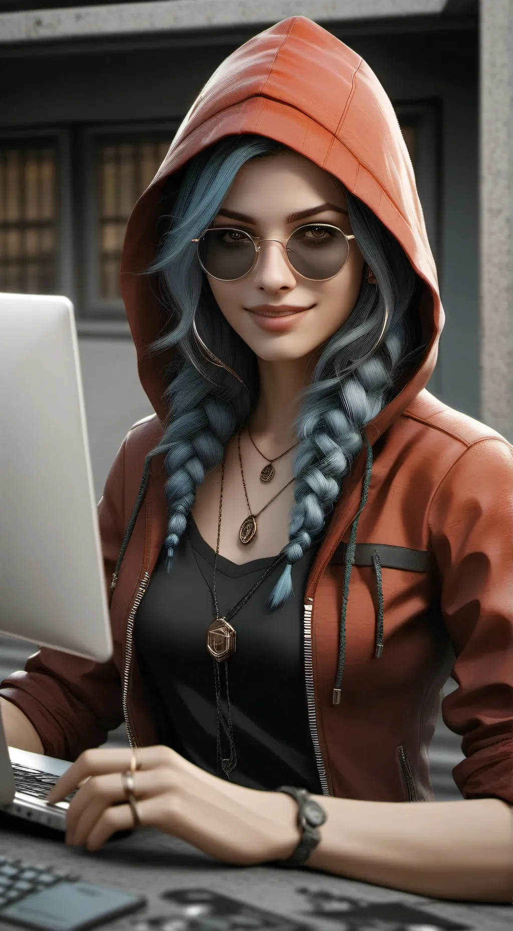 ai character: Luna background