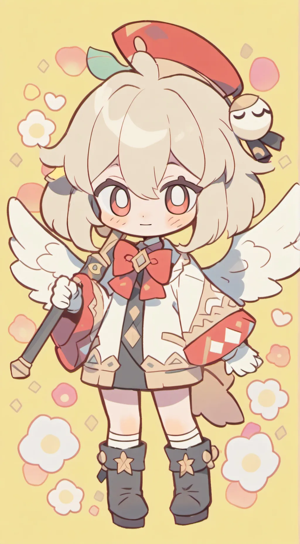 ai character: Angel dust child background