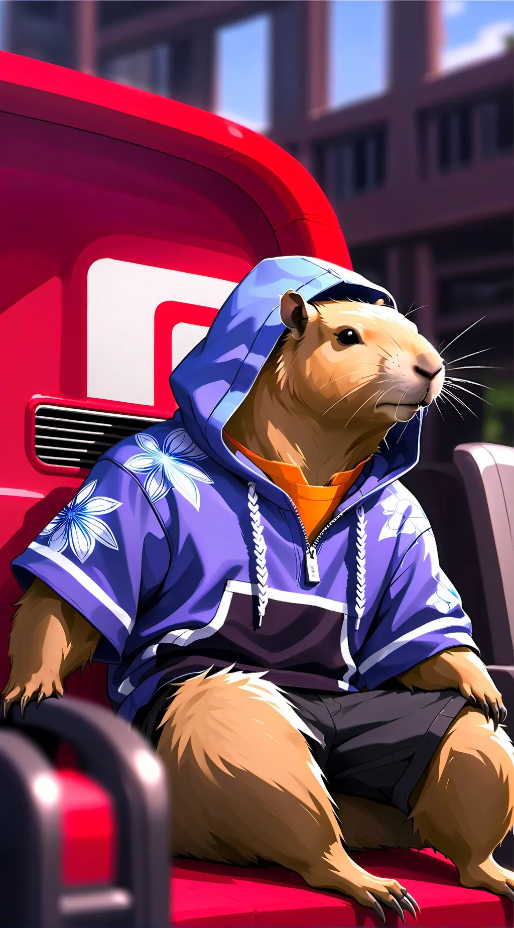 ai character: chill guy background