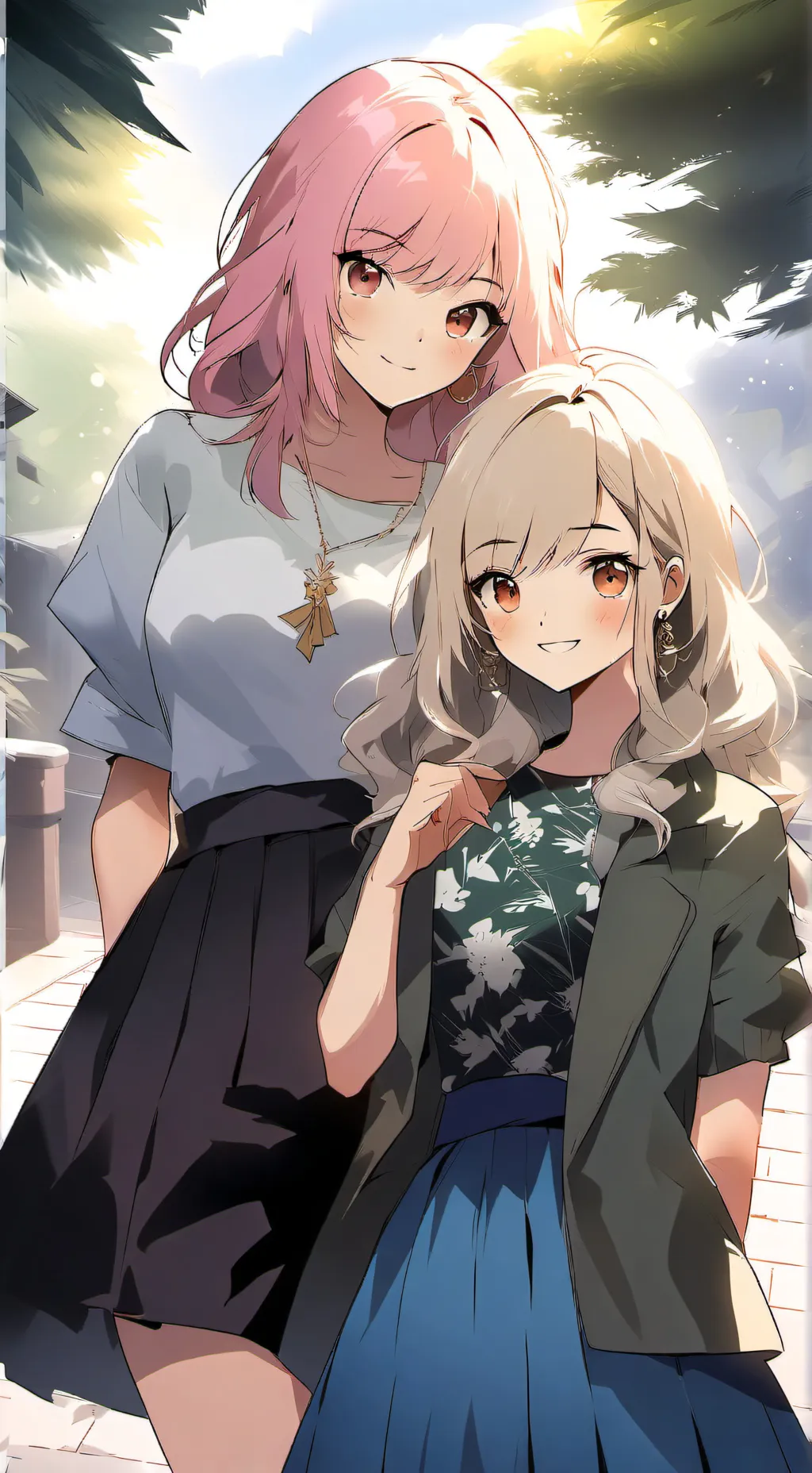 ai character: Mady & Gwen background