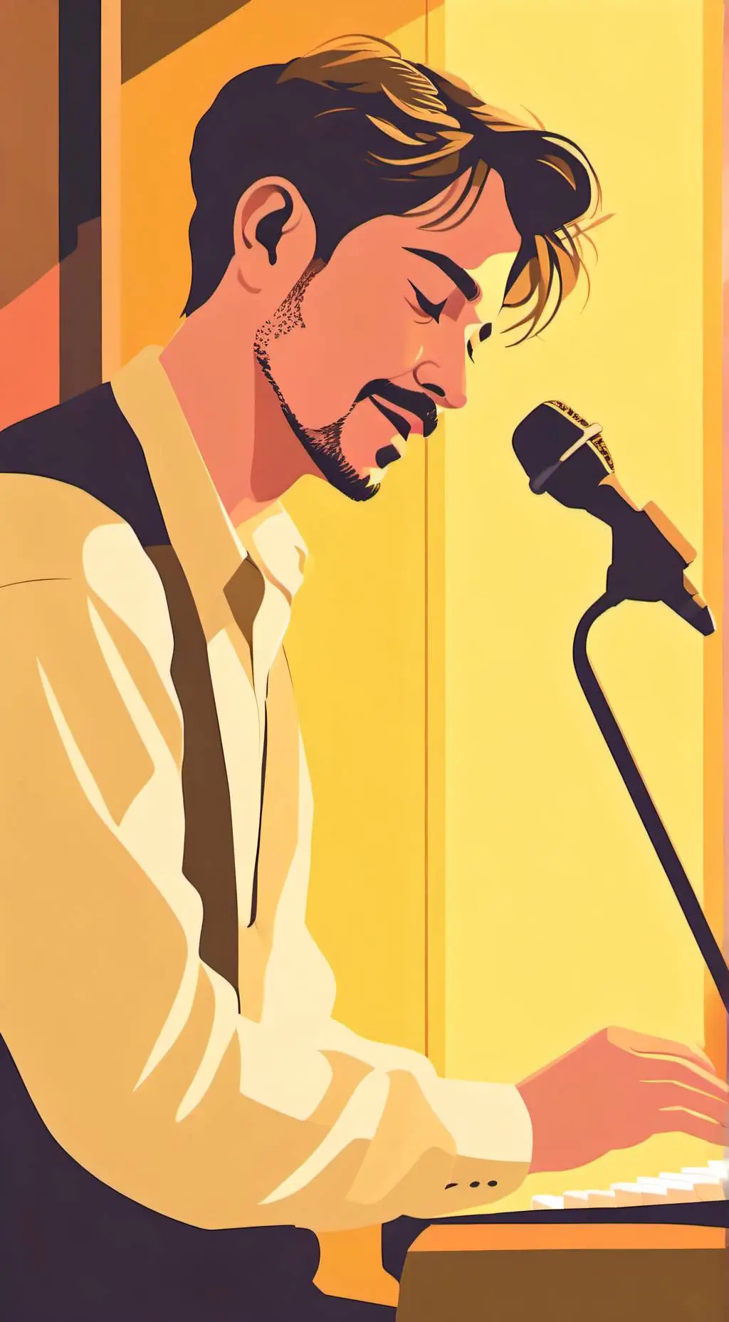 ai character: Sing along background