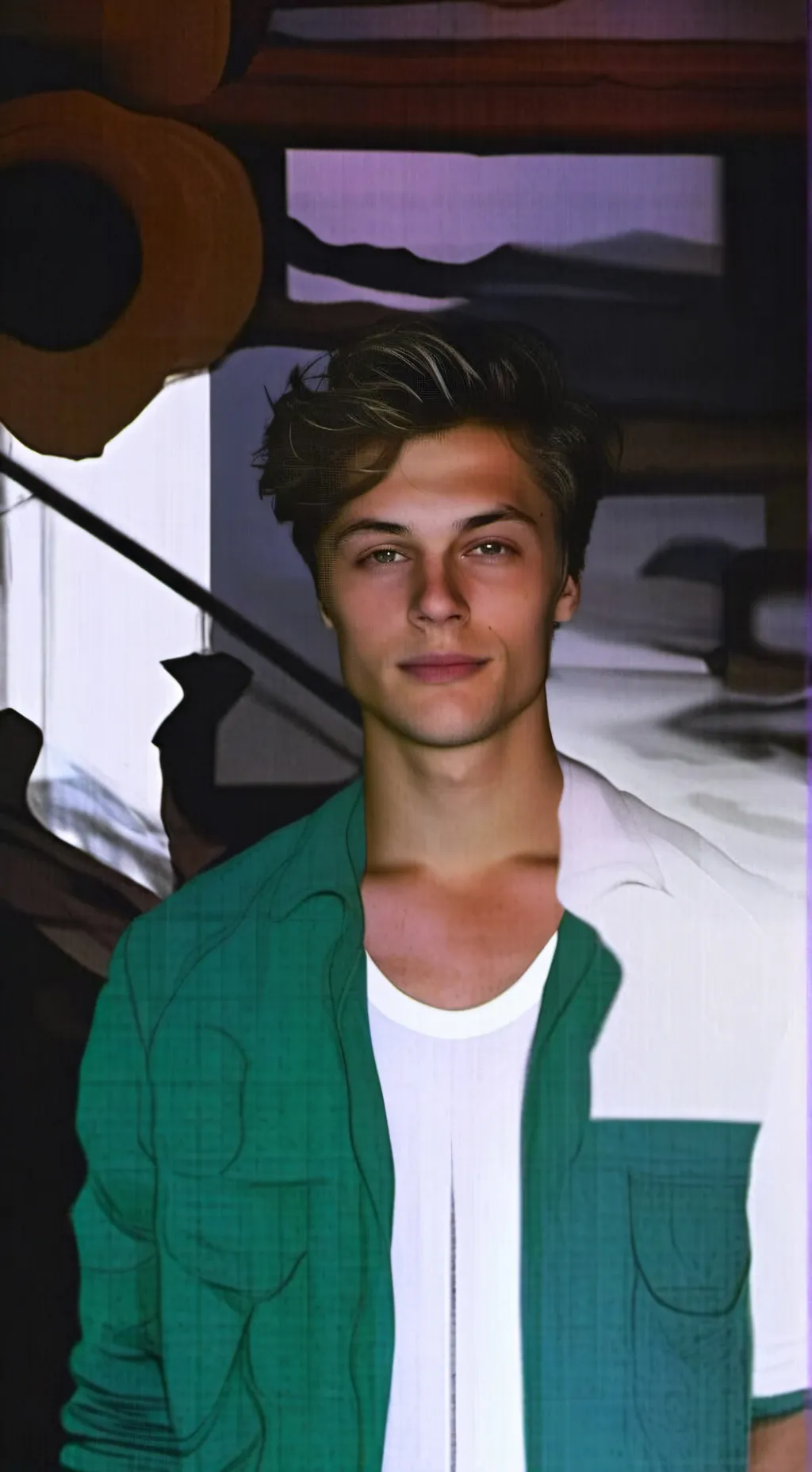 ai character: Luke howland Murph background