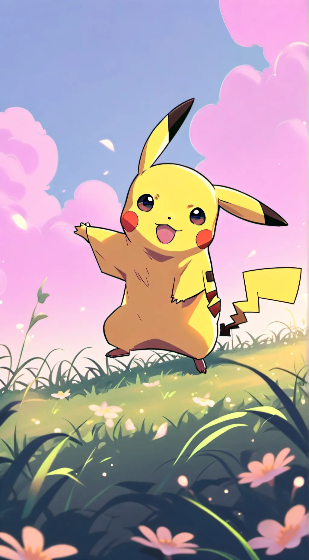 ai character: Pikachu background