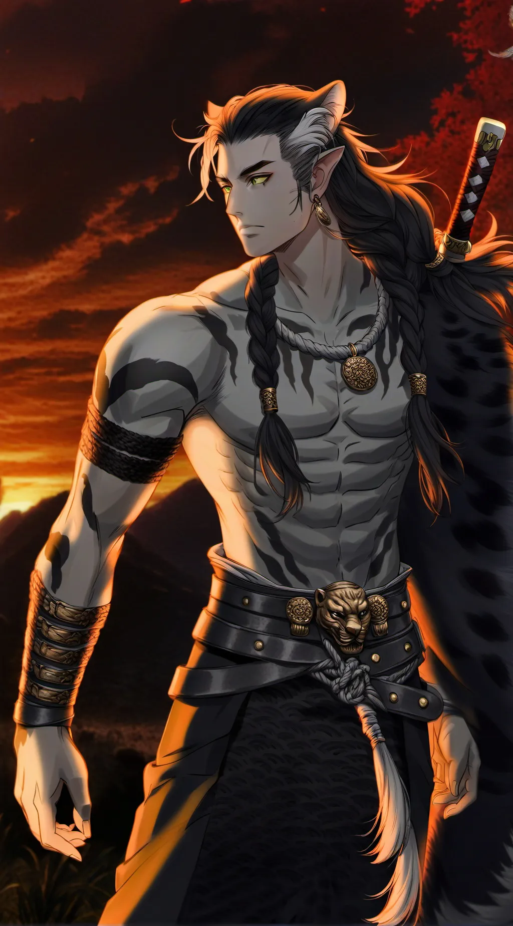 ai character: horror background