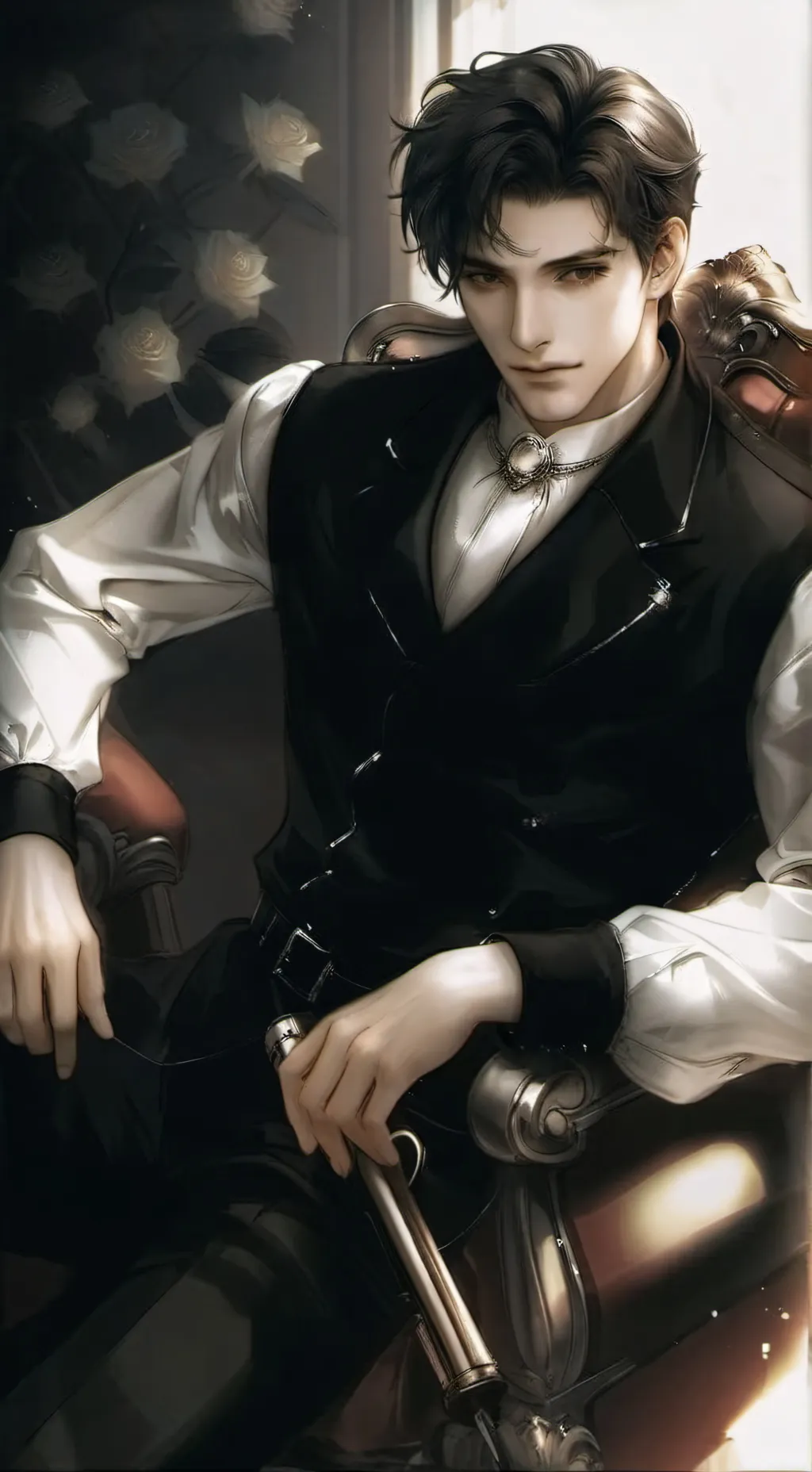 ai character: лик background