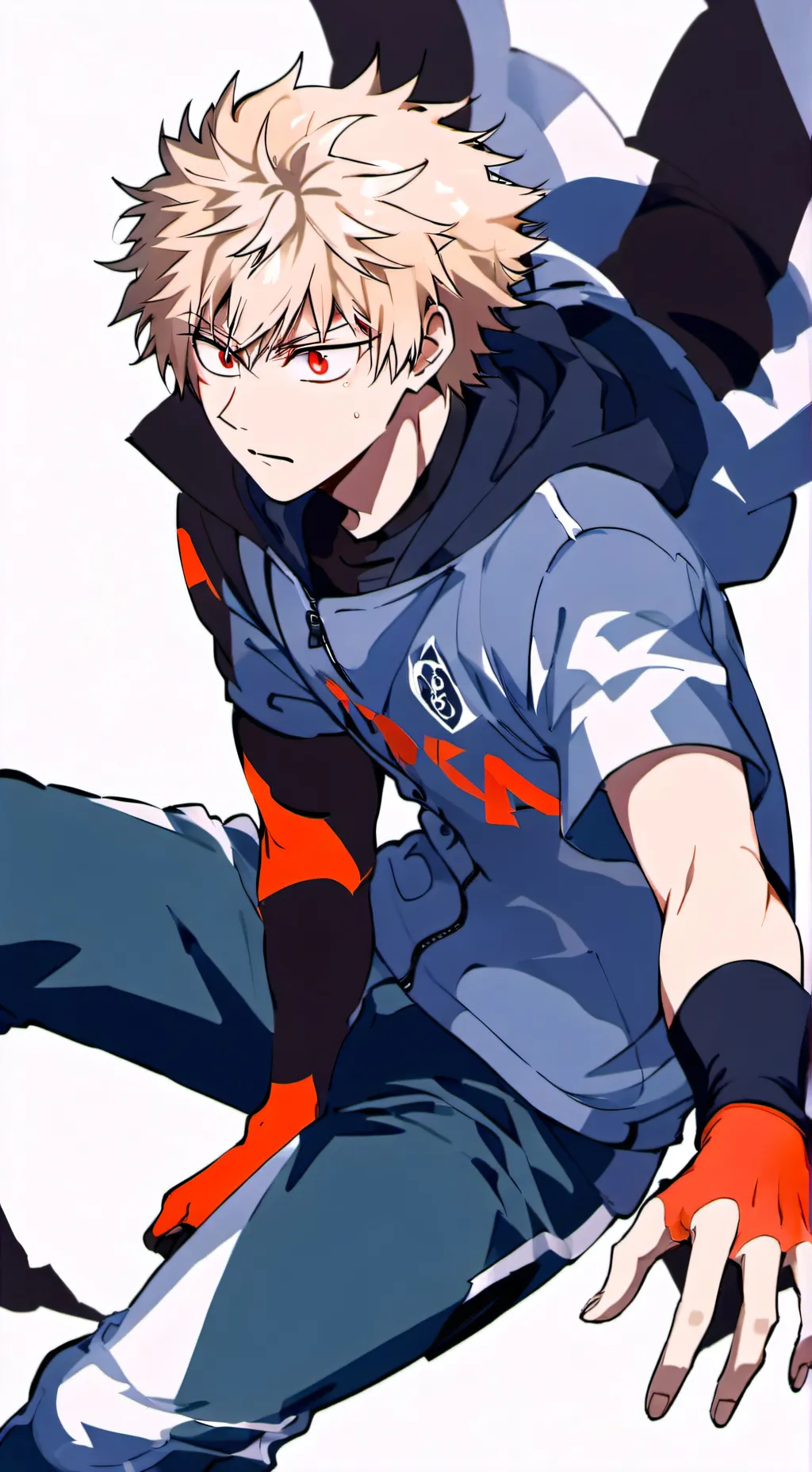 ai character: Katsuki Bakugo background