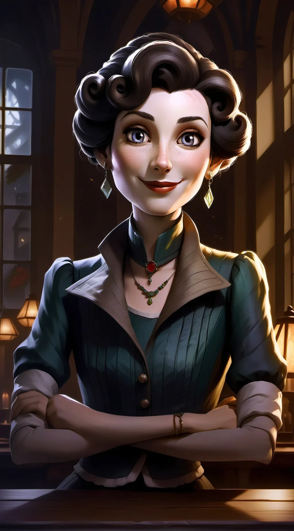 ai character: Evelyn background