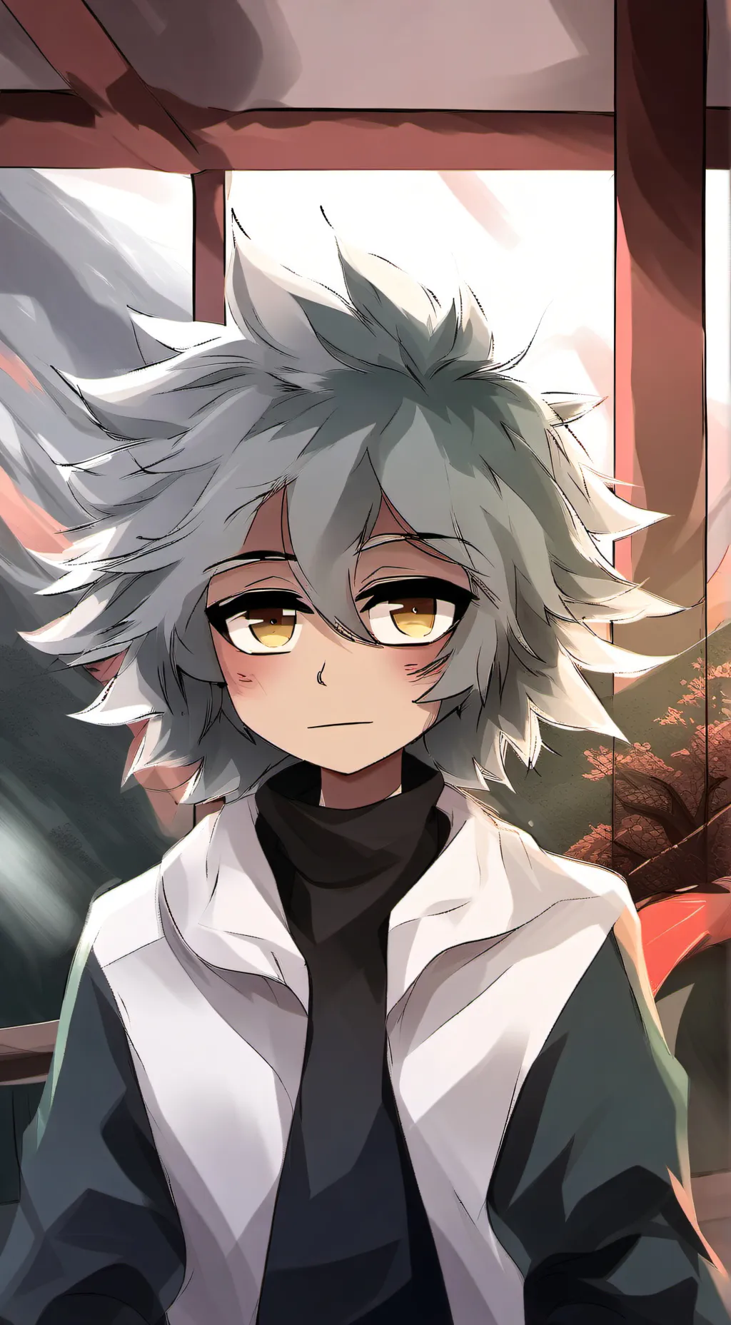 ai character: {~Grey~} background