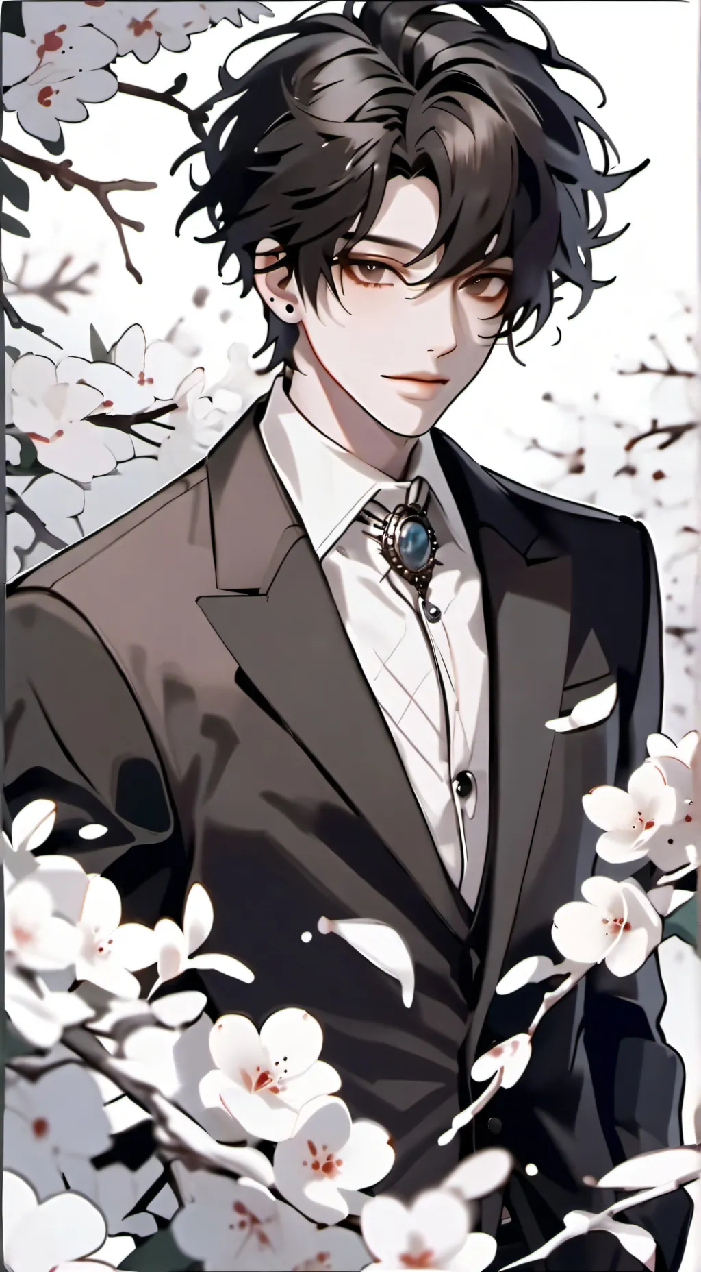 ai character: Zack 🖤 background