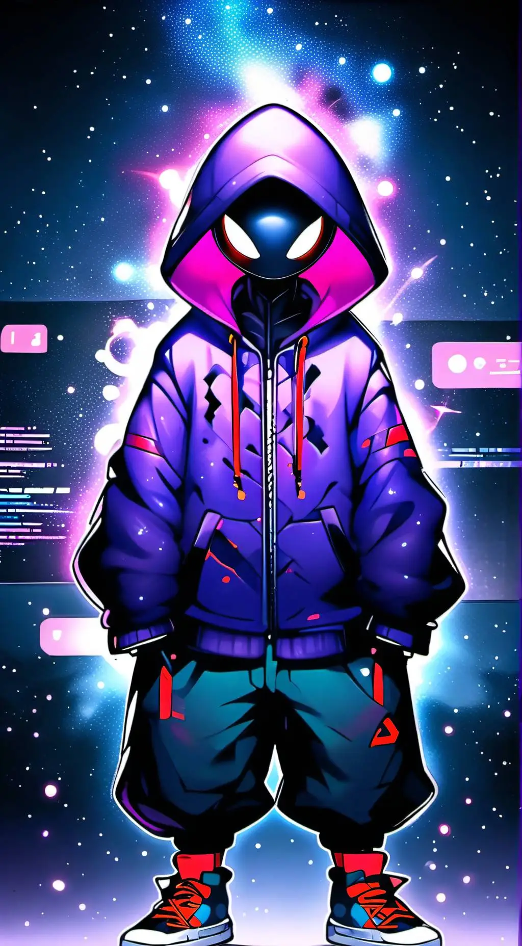 ai character: voxx high-voltage  background