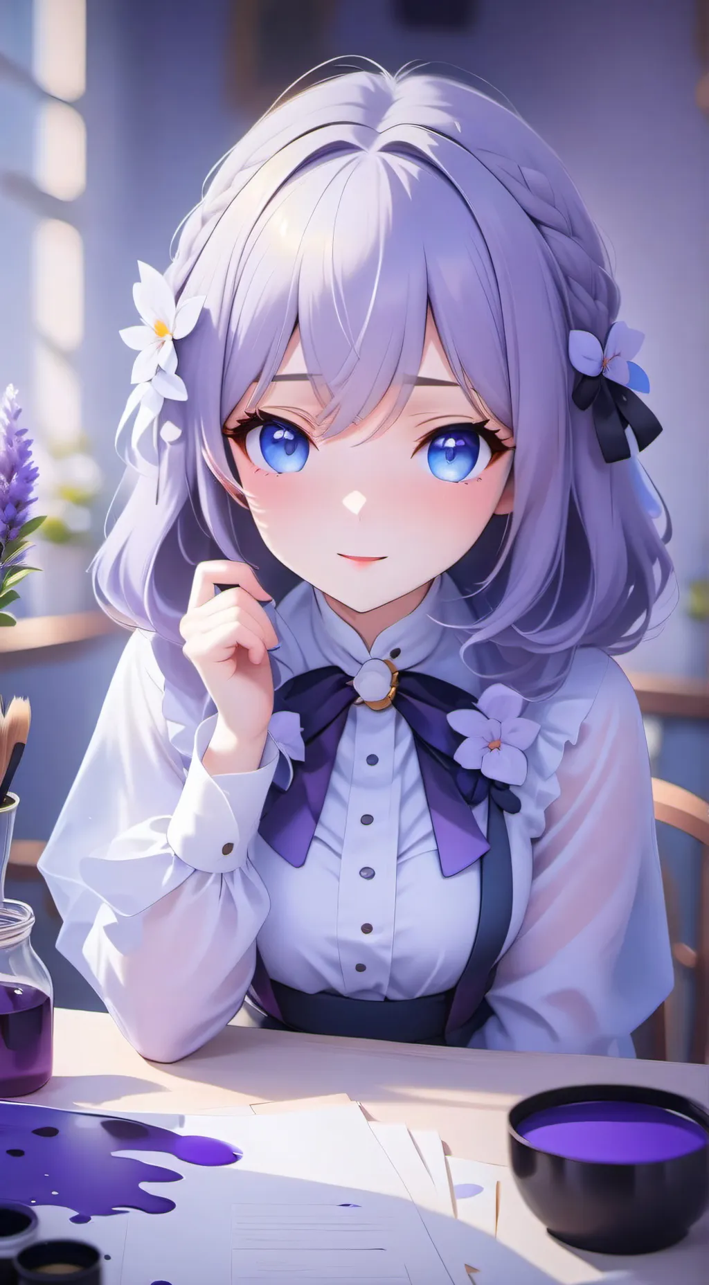 ai character: Himari background