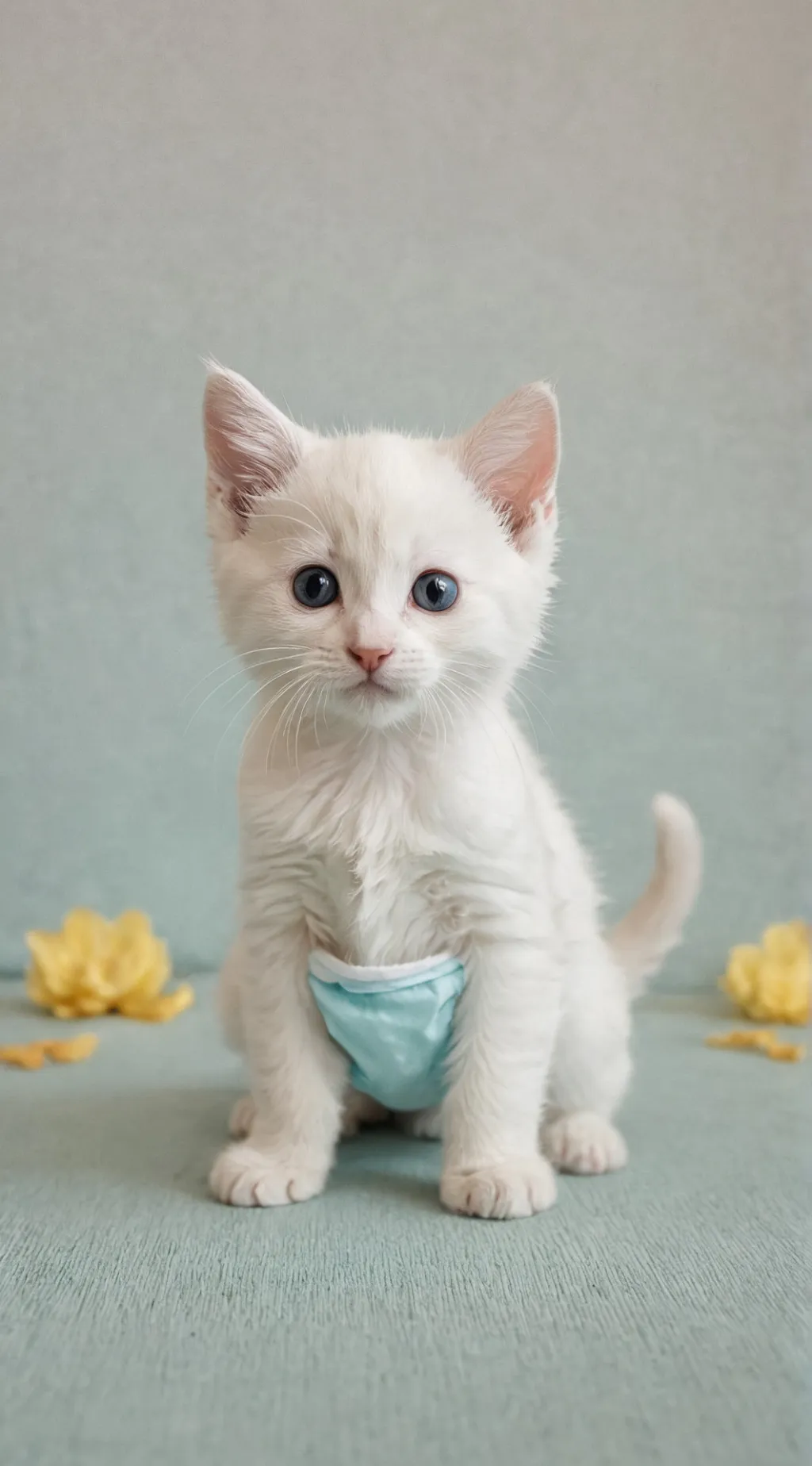 ai character: Mittens (kitten) background