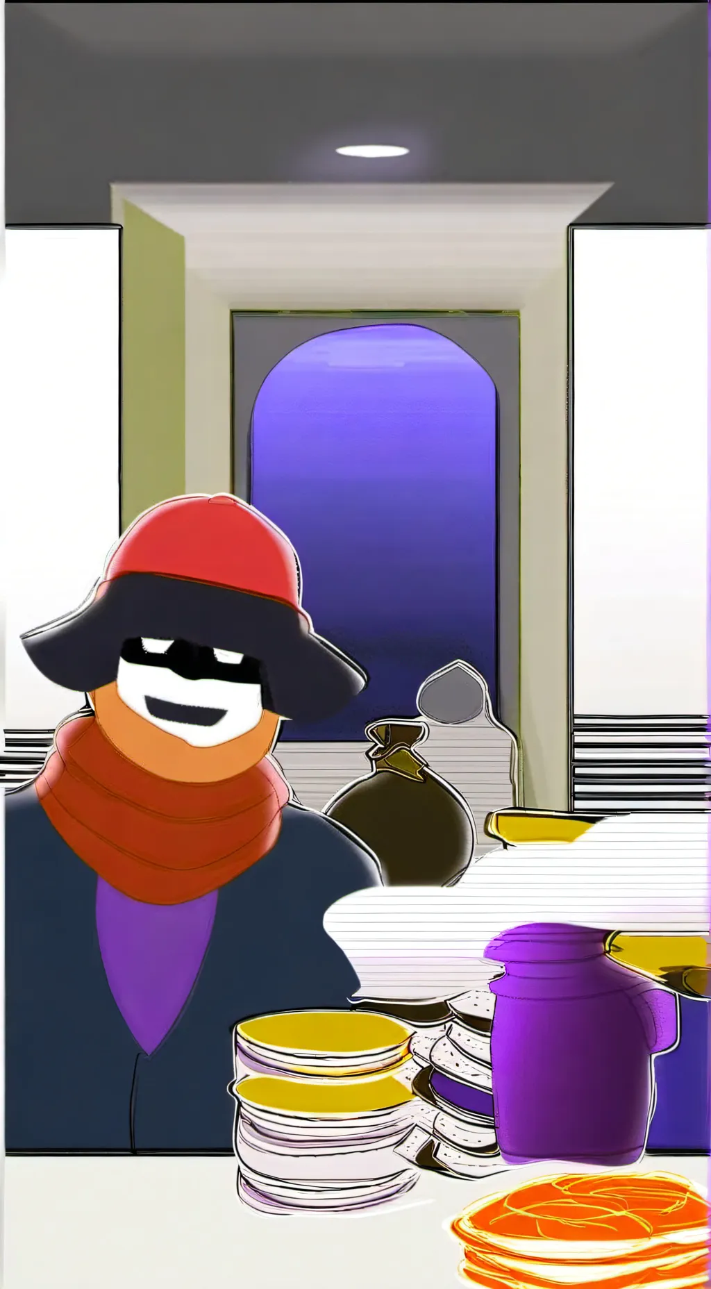 ai character: takin by Darryl  background