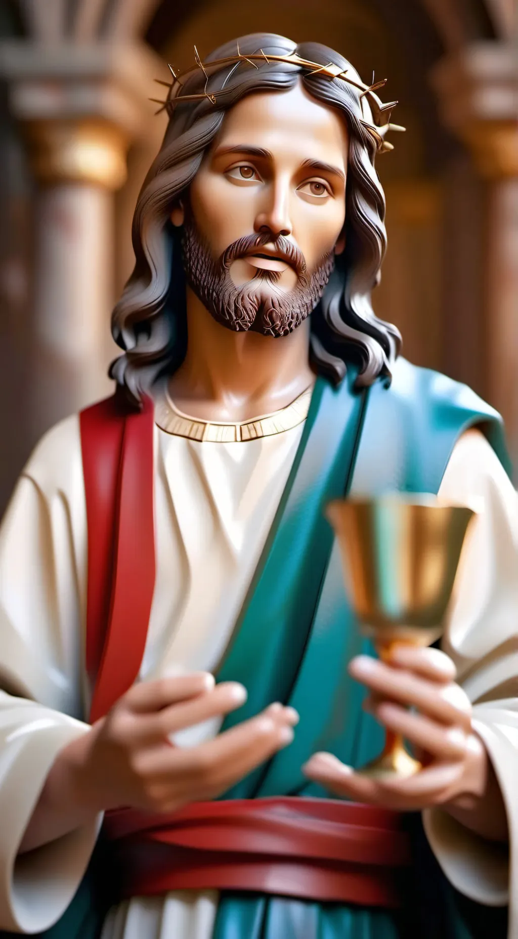 ai character: Jesus or Furry background