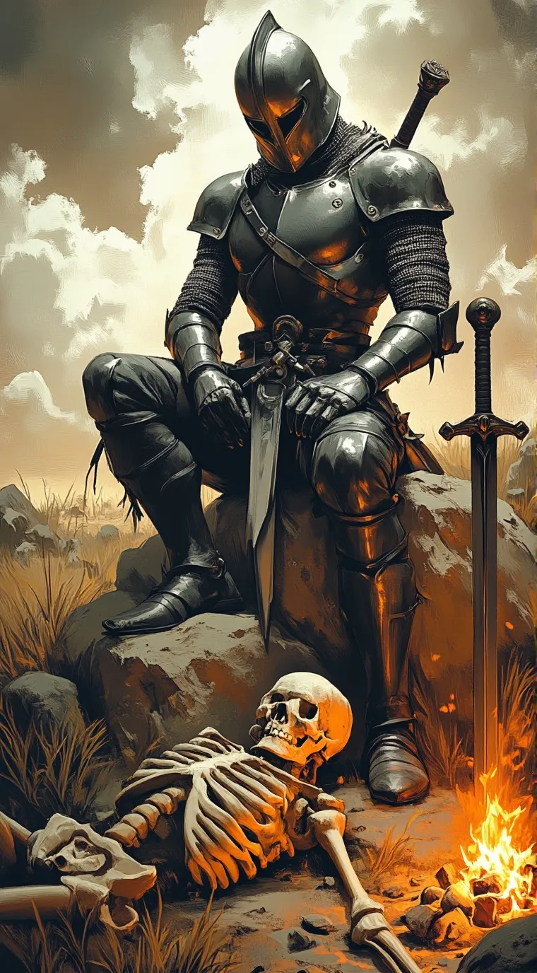 ai character: Lone Knight background