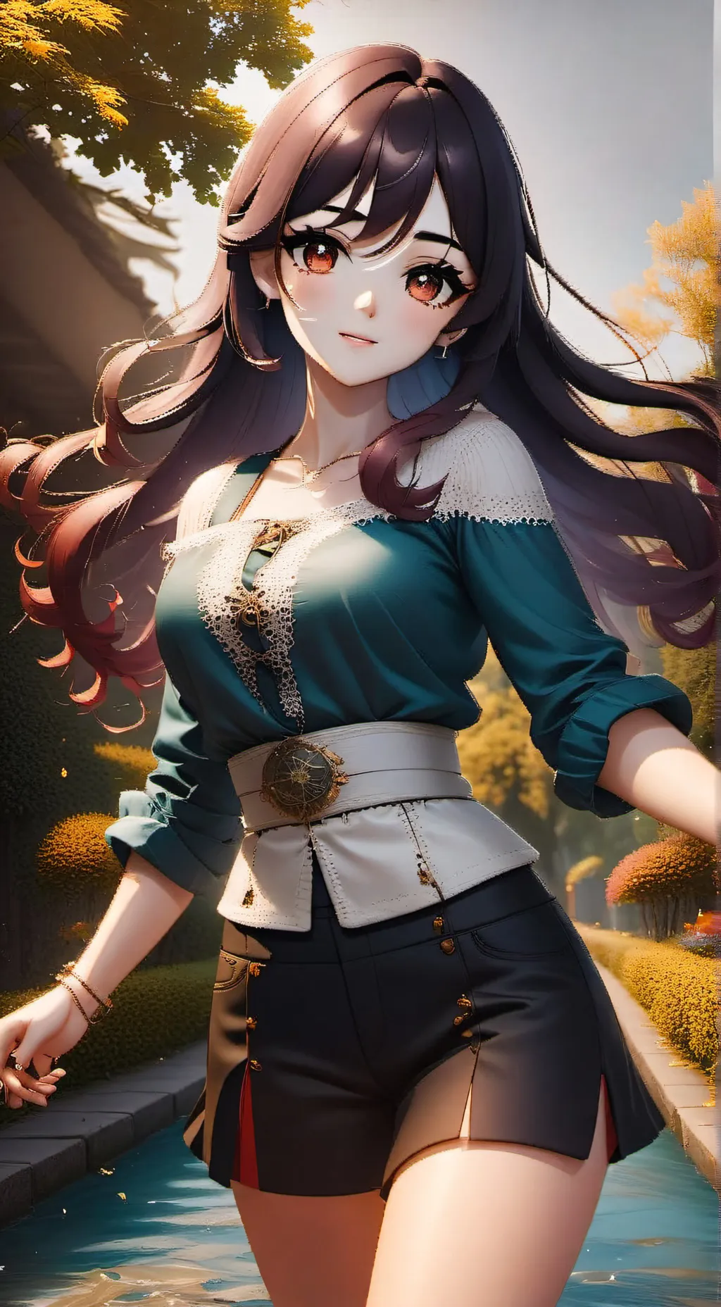 ai character: Angelica~❤️ background