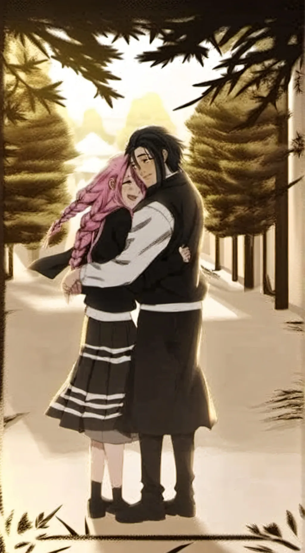 ai character: obanai x mitsuri background