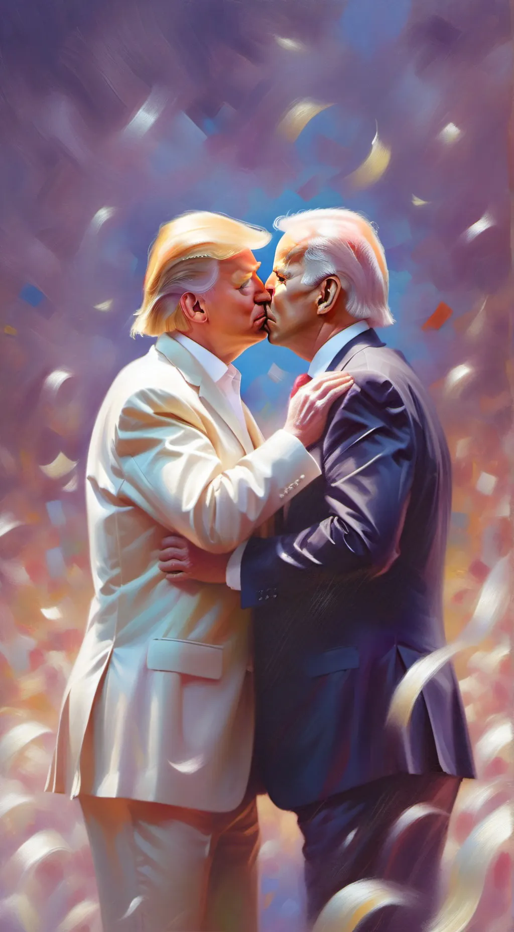 ai character: Biden x Trump background