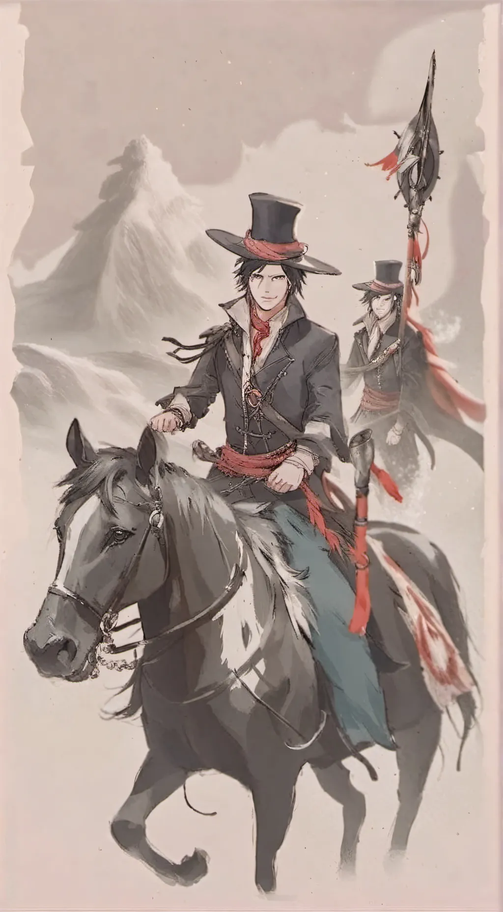 ai character: Swang-Gi-hun  background