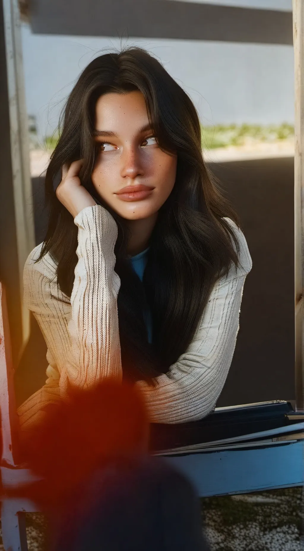 ai character: emilia background