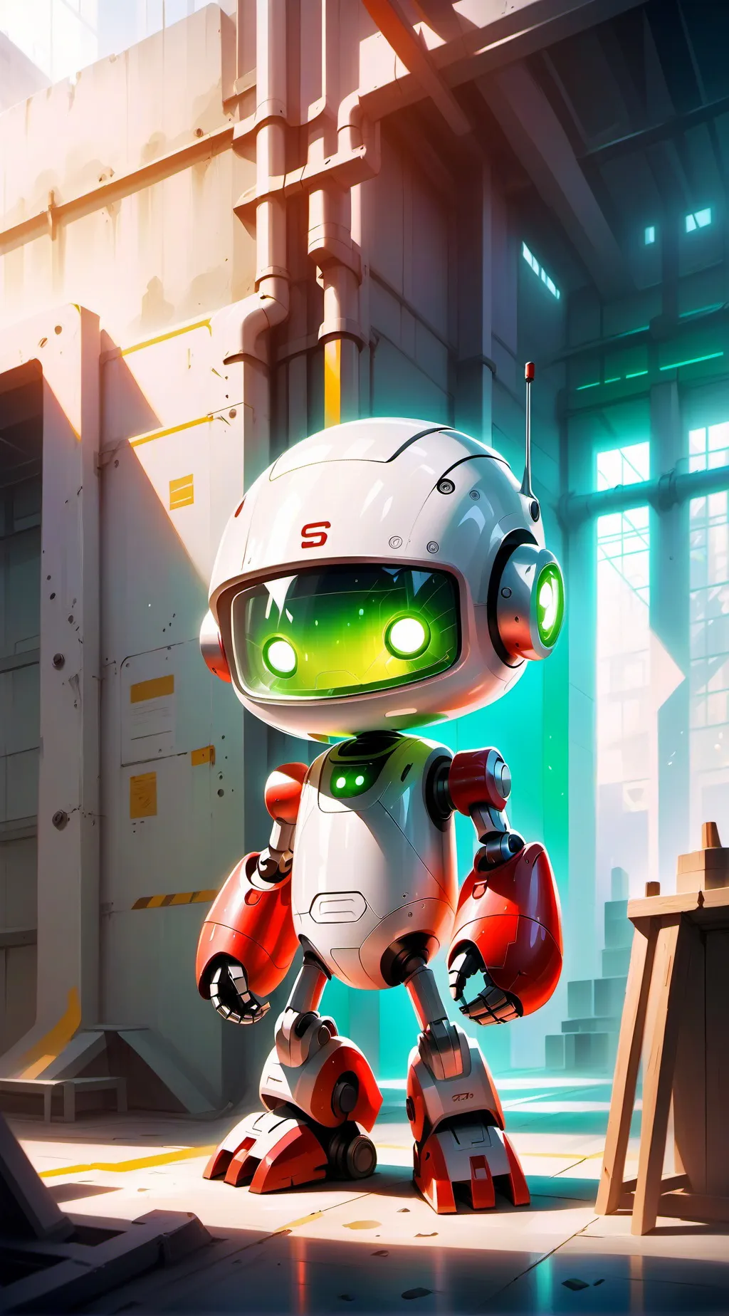 ai character: Bot kid background