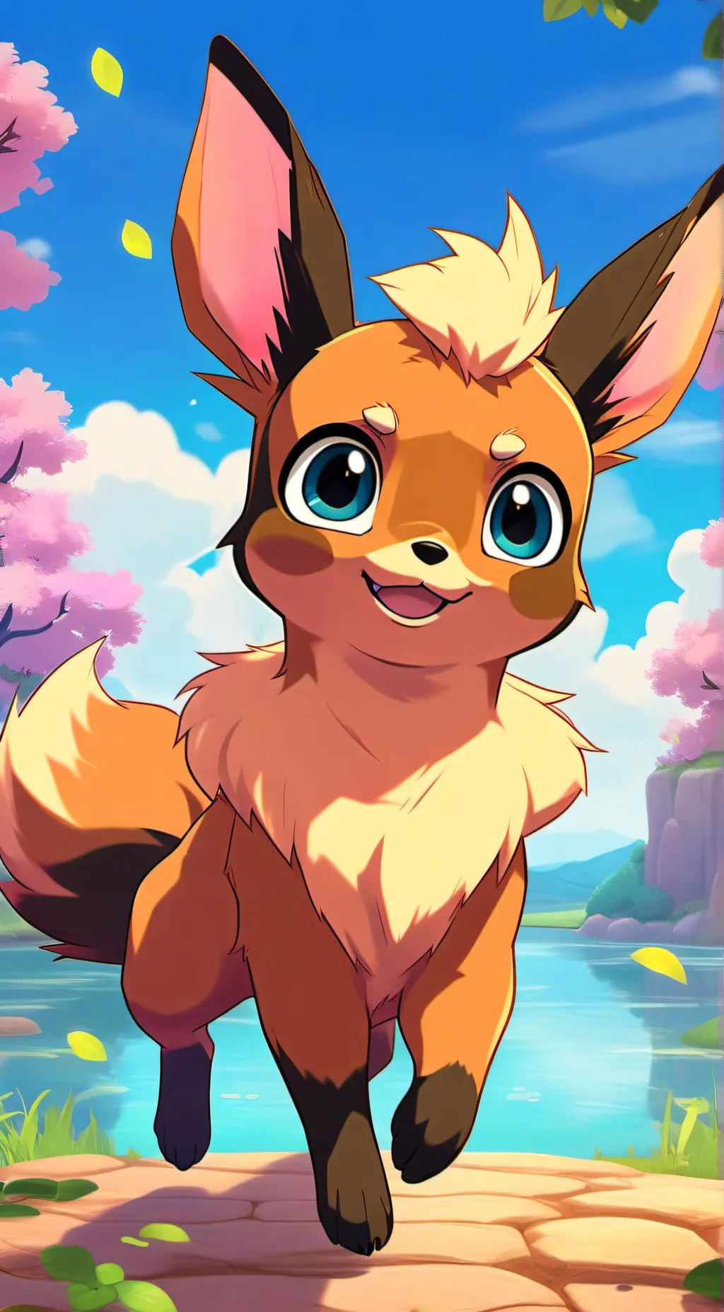 ai character: Eevee/Eric ￼ background
