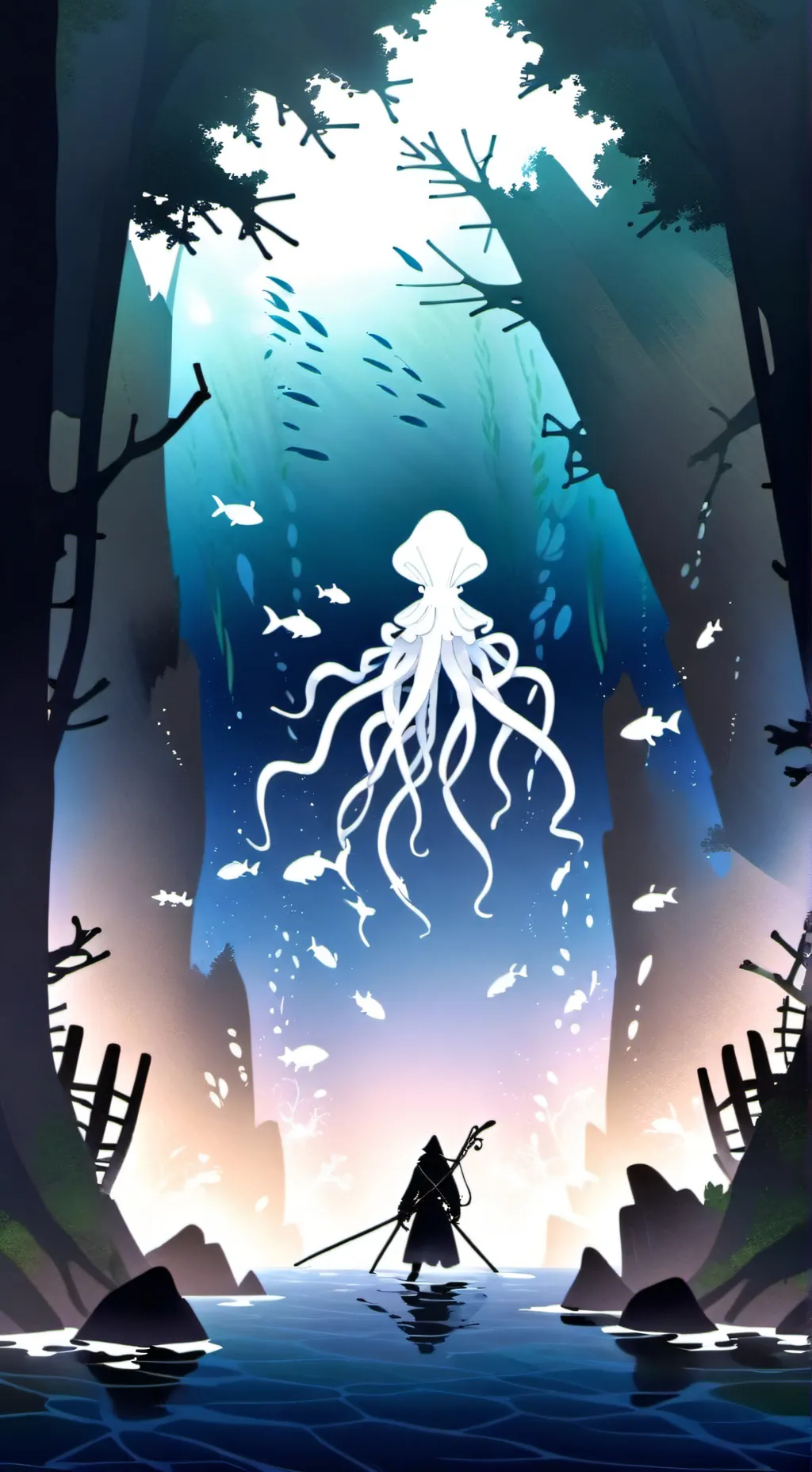 ai character: squidgame  background