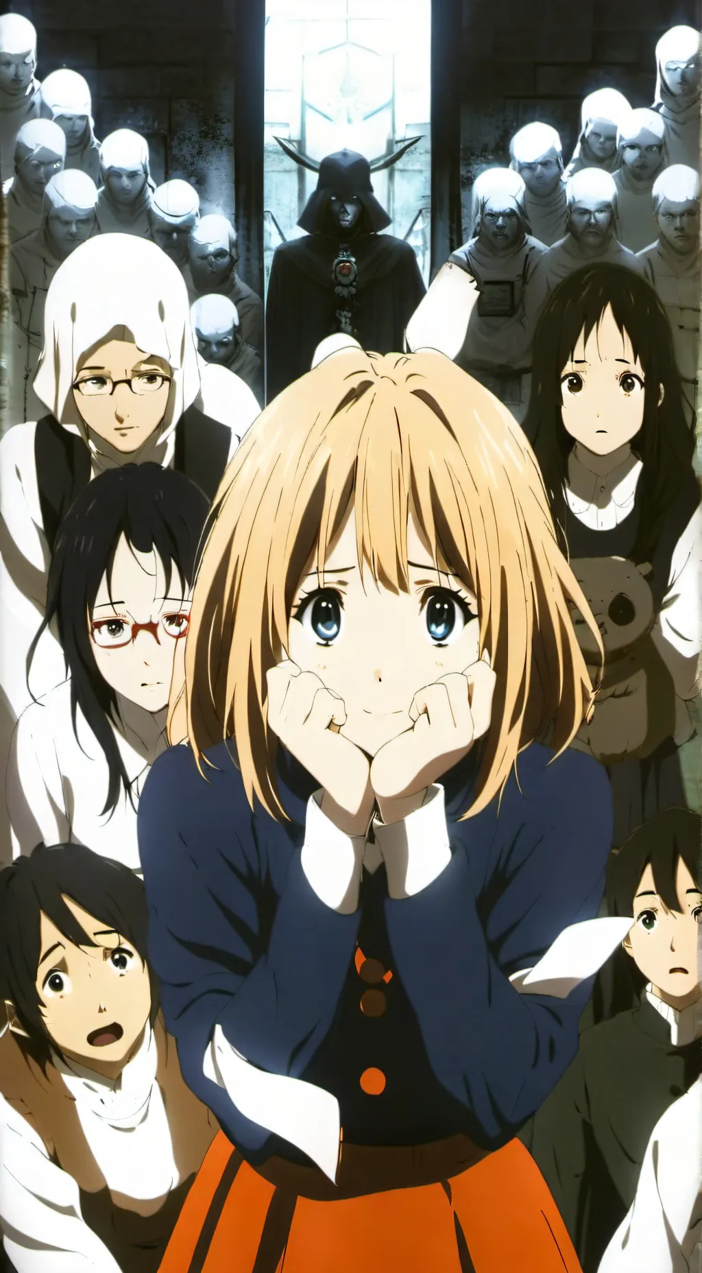 ai character:  kiddnaped by LOV background