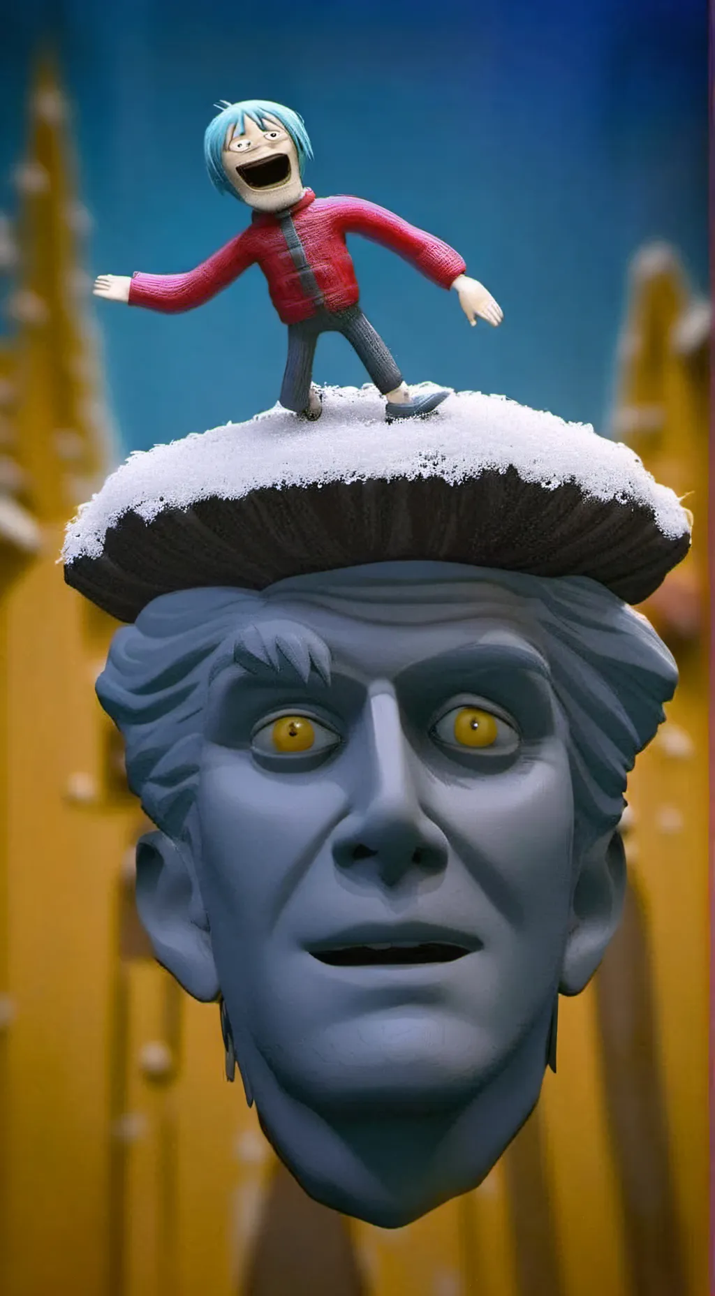 ai character: ЧУПАПУПА background