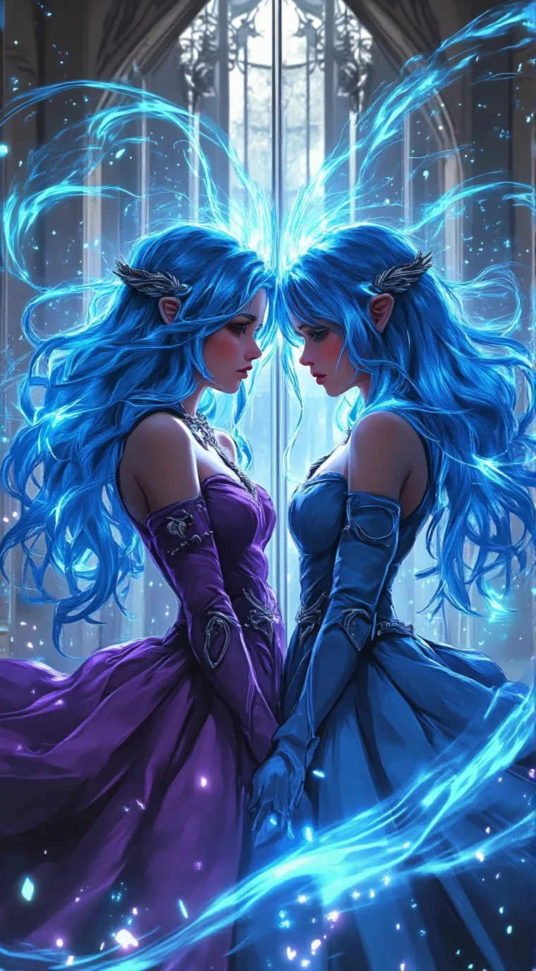 ai character: Royal Twins. background