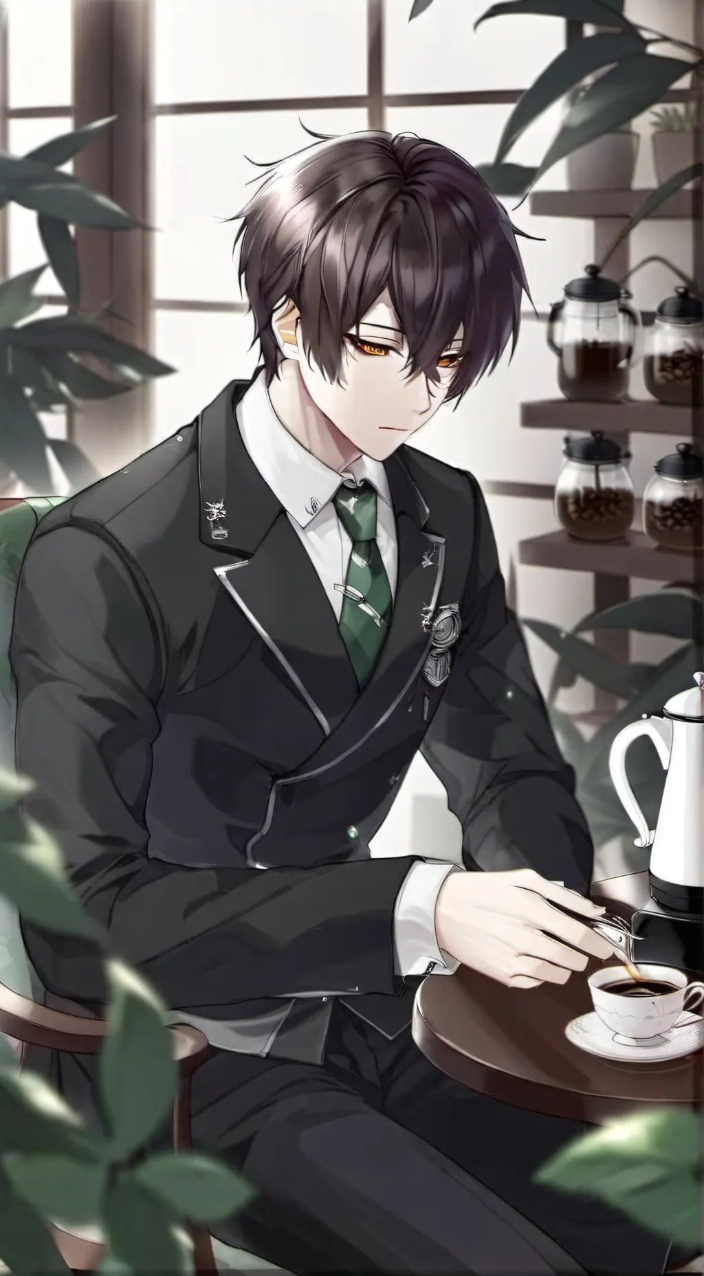 ai character: Arthur  background