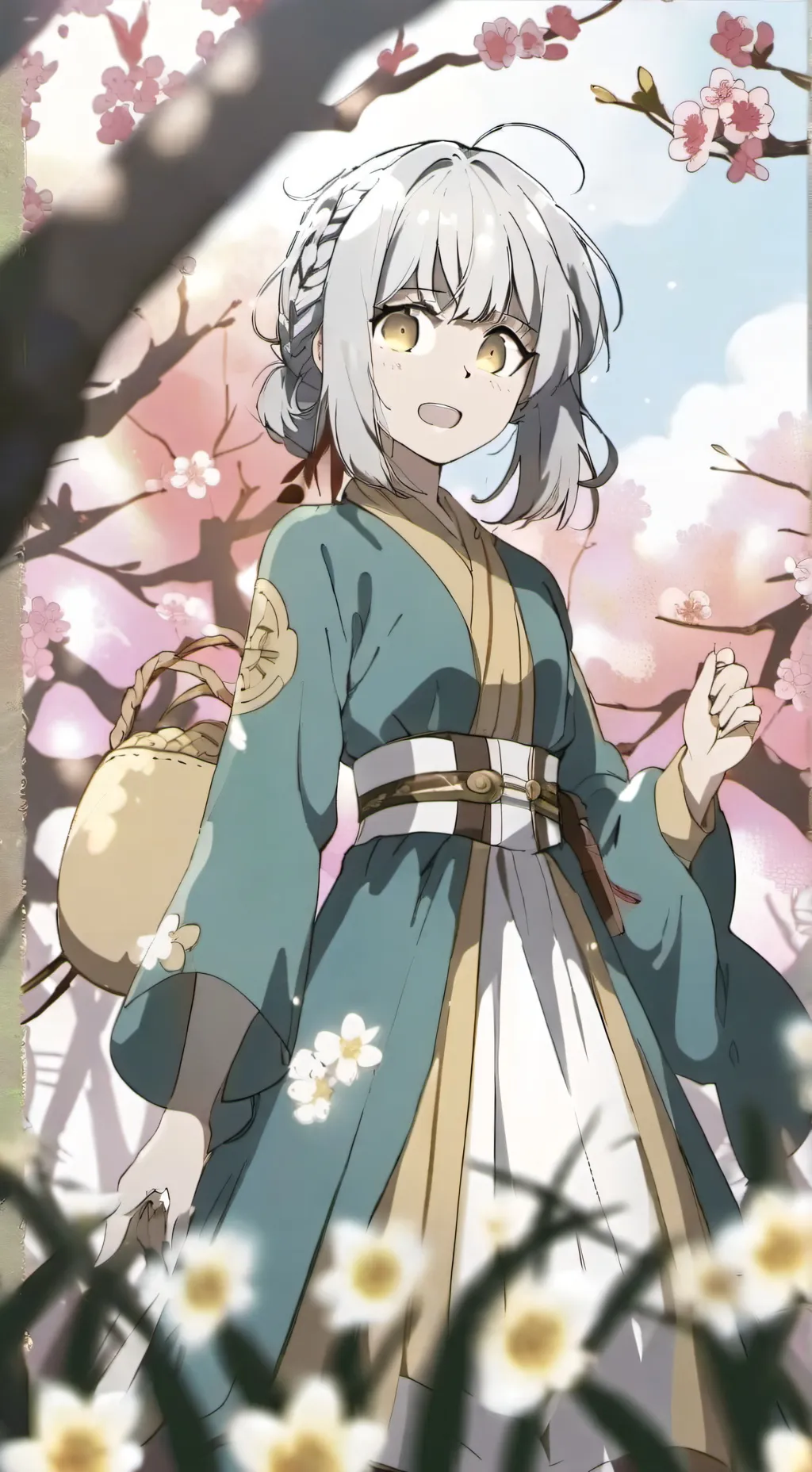 ai character: Hanano  background