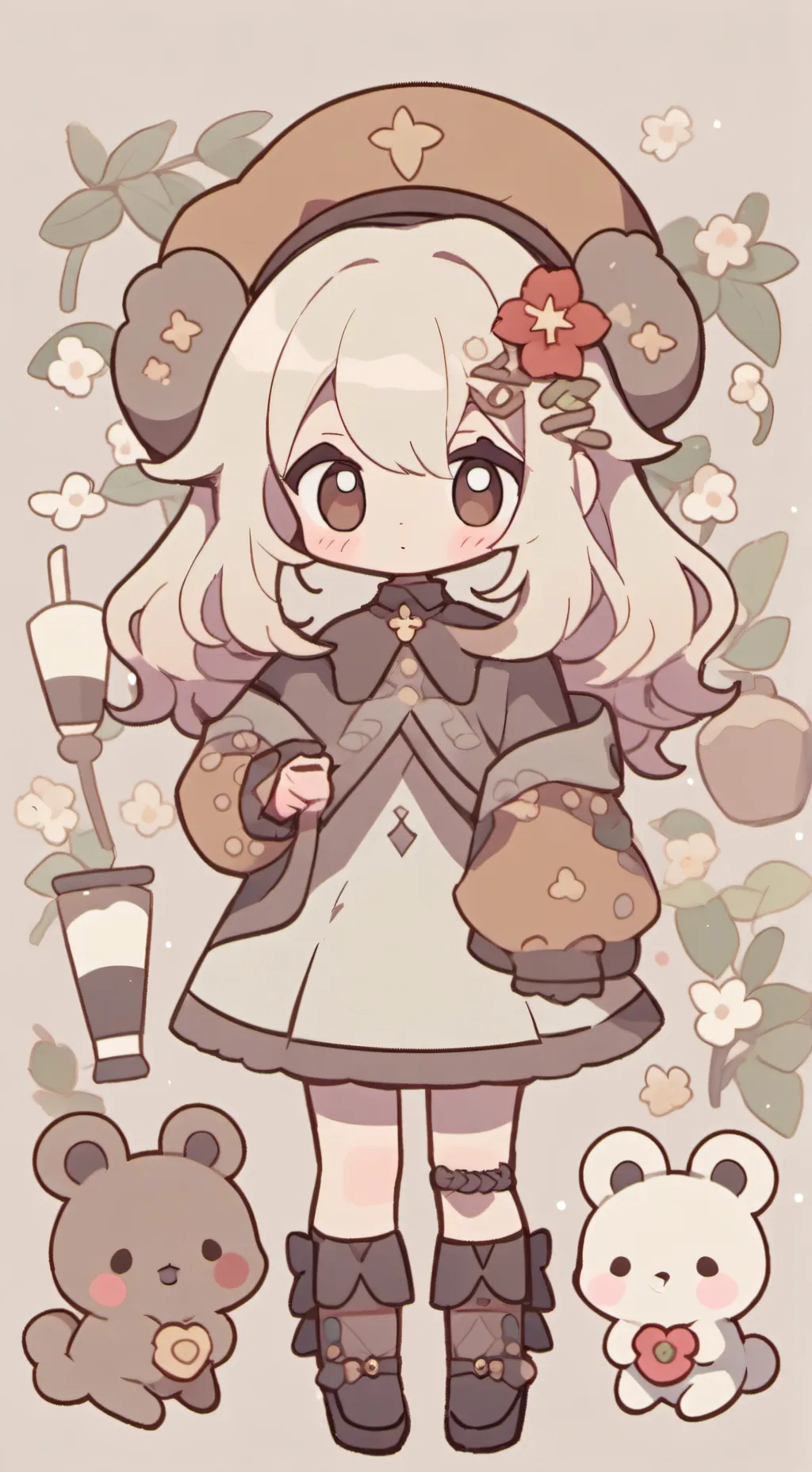 ai character: dw goo furry background